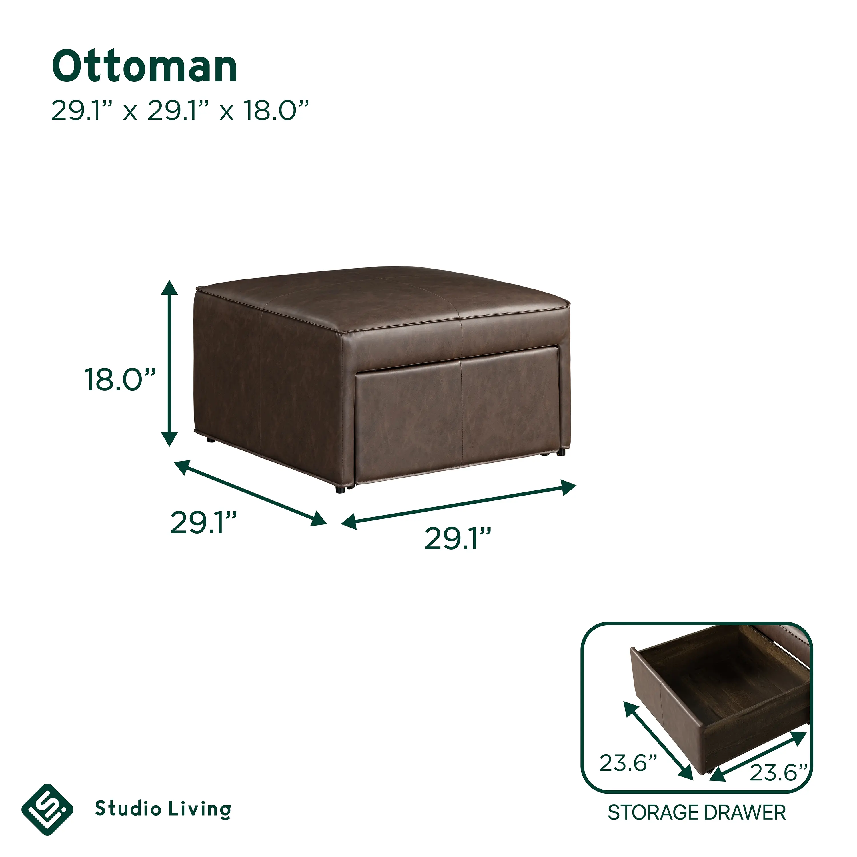 510A016BRN Mattie Chestnut Brown Faux Leather Storage Ottoman-16