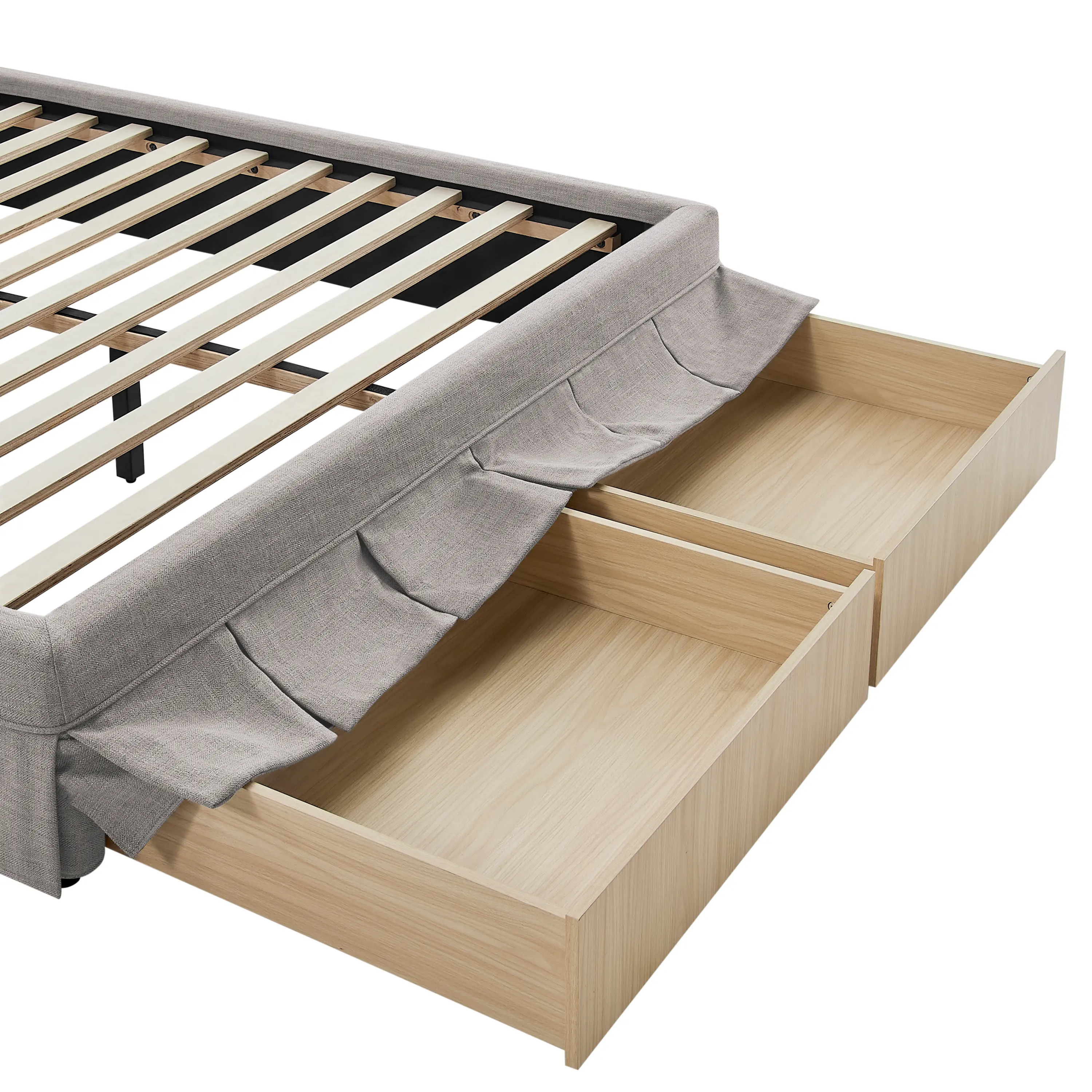 31QA009GRY-SET Darcy Gray Upholstered Queen Storage Bed-16