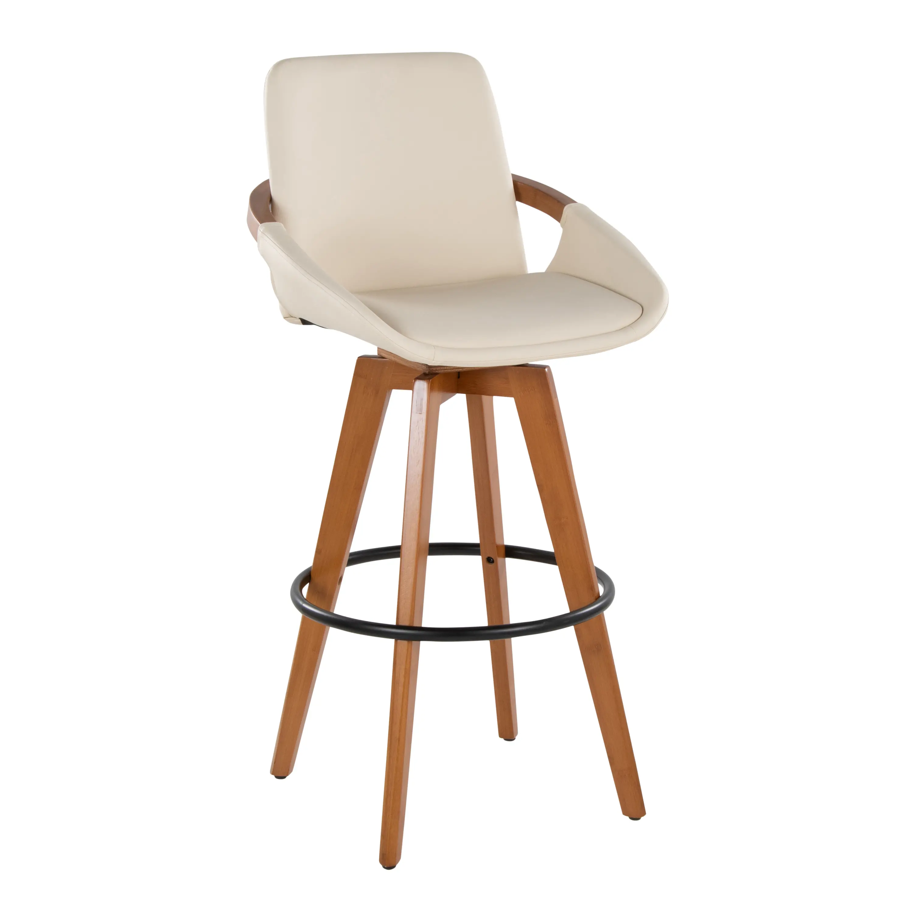 B30-COSMOPU WLCR Cosmo Cream and Walnut 29 Barstool-1