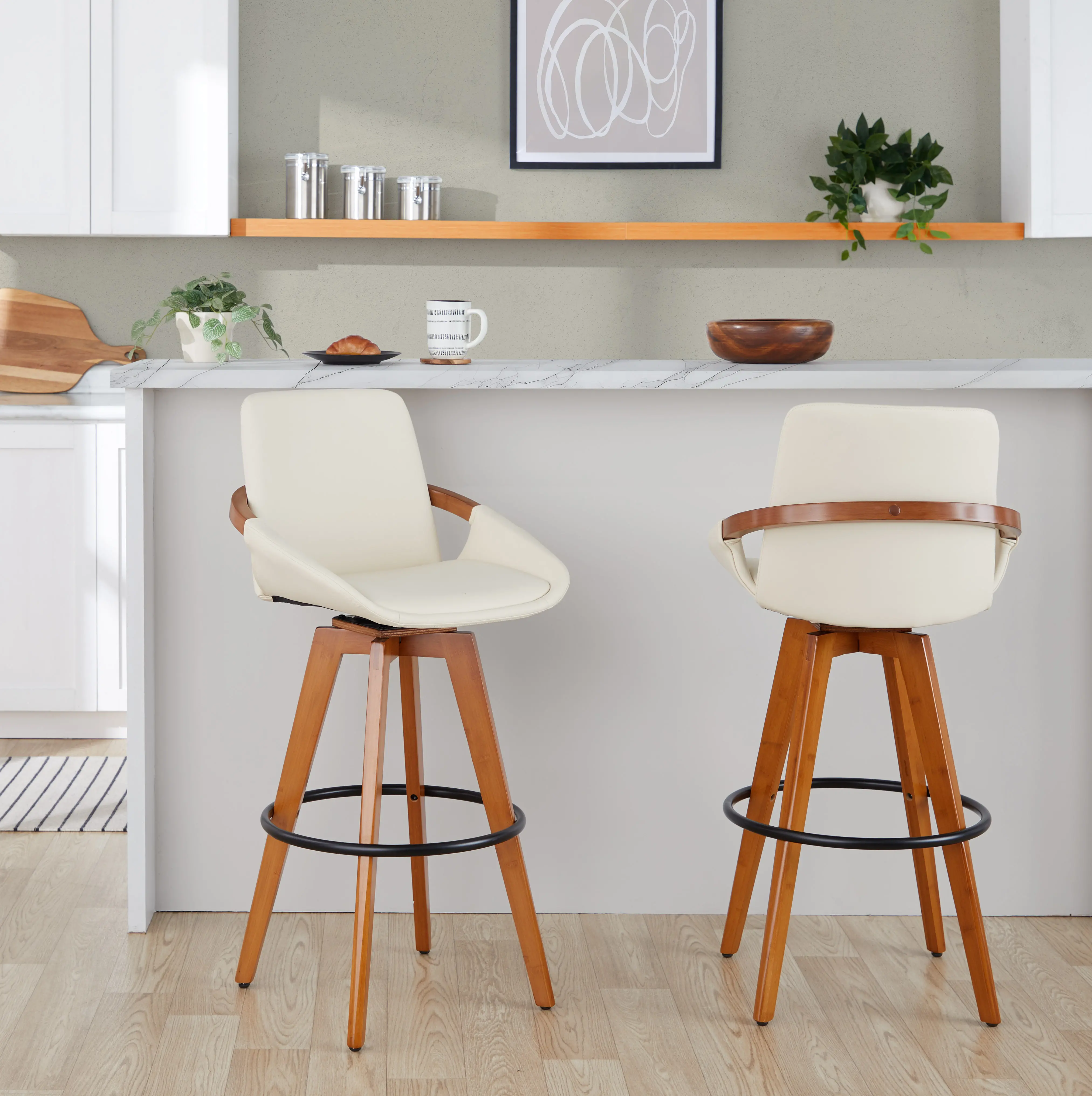 B30-COSMOPU WLCR Cosmo Cream and Walnut 29 Barstool-2