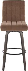 B30-HANKFB-GRTZQ2 BNBN2 Hank 30 Brown Fixed-Height Barstool - Set of 2
