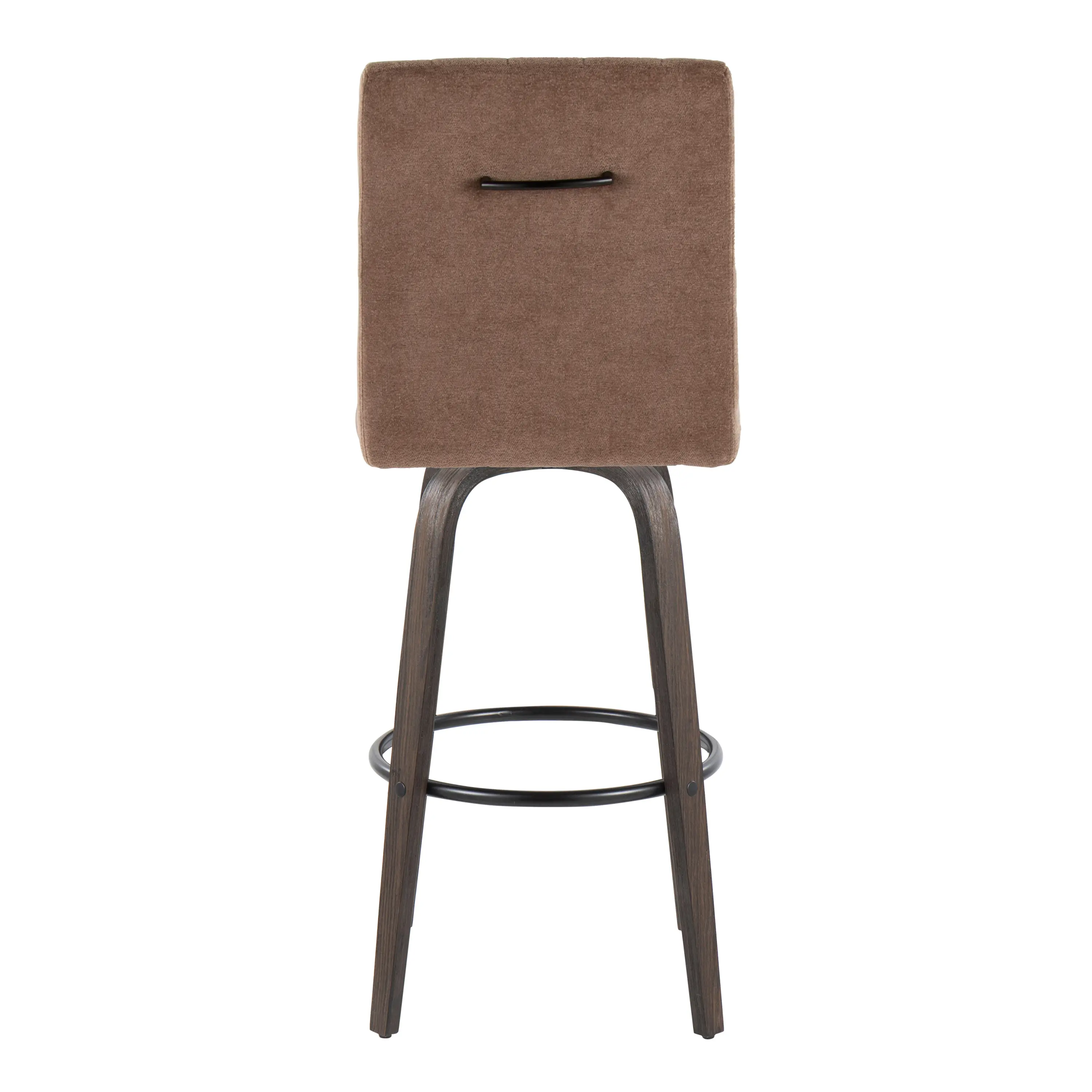 B30-HANKFB-GRTZQ2 BNBN2 Hank 30 Brown and Walnut Swivel Barstools - Set of 2-7