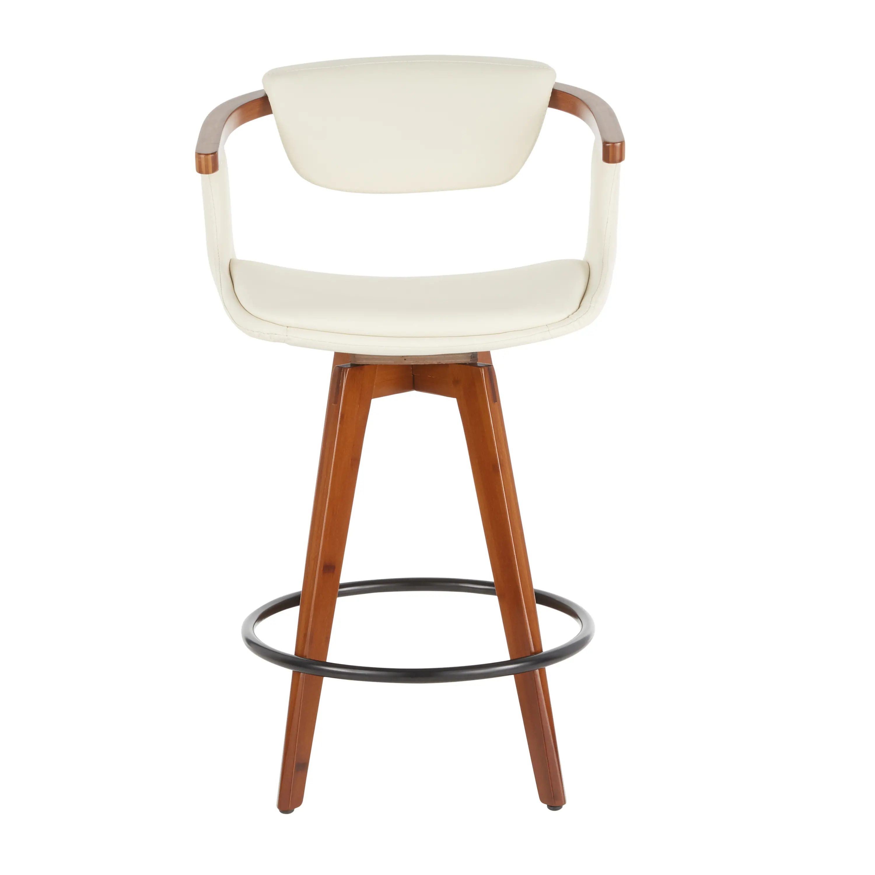 B26-ORACLE WLCR Oracle Cream and Brown Counter Height Stool-3