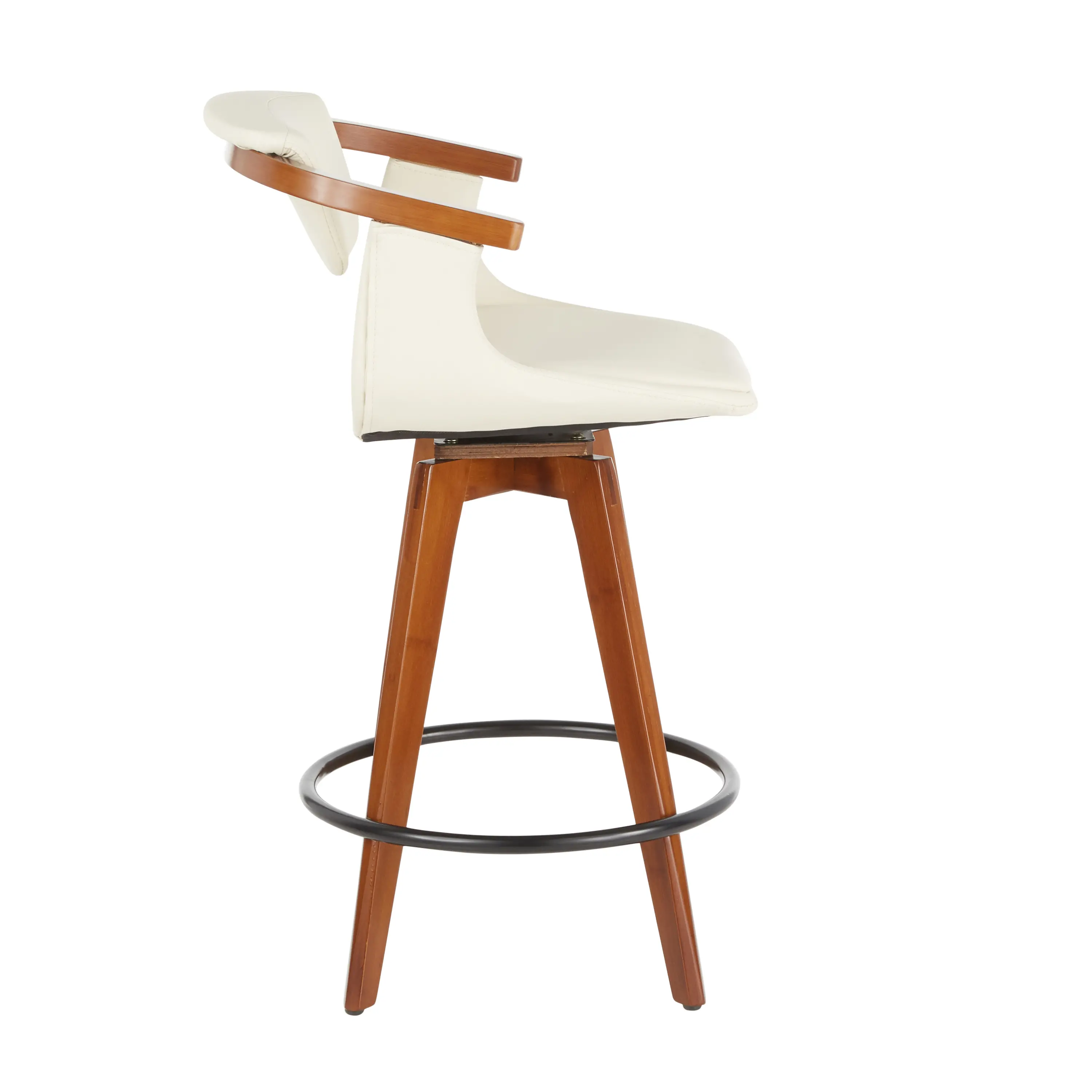 B26-ORACLE WLCR Oracle Cream and Brown Counter Height Stool-4
