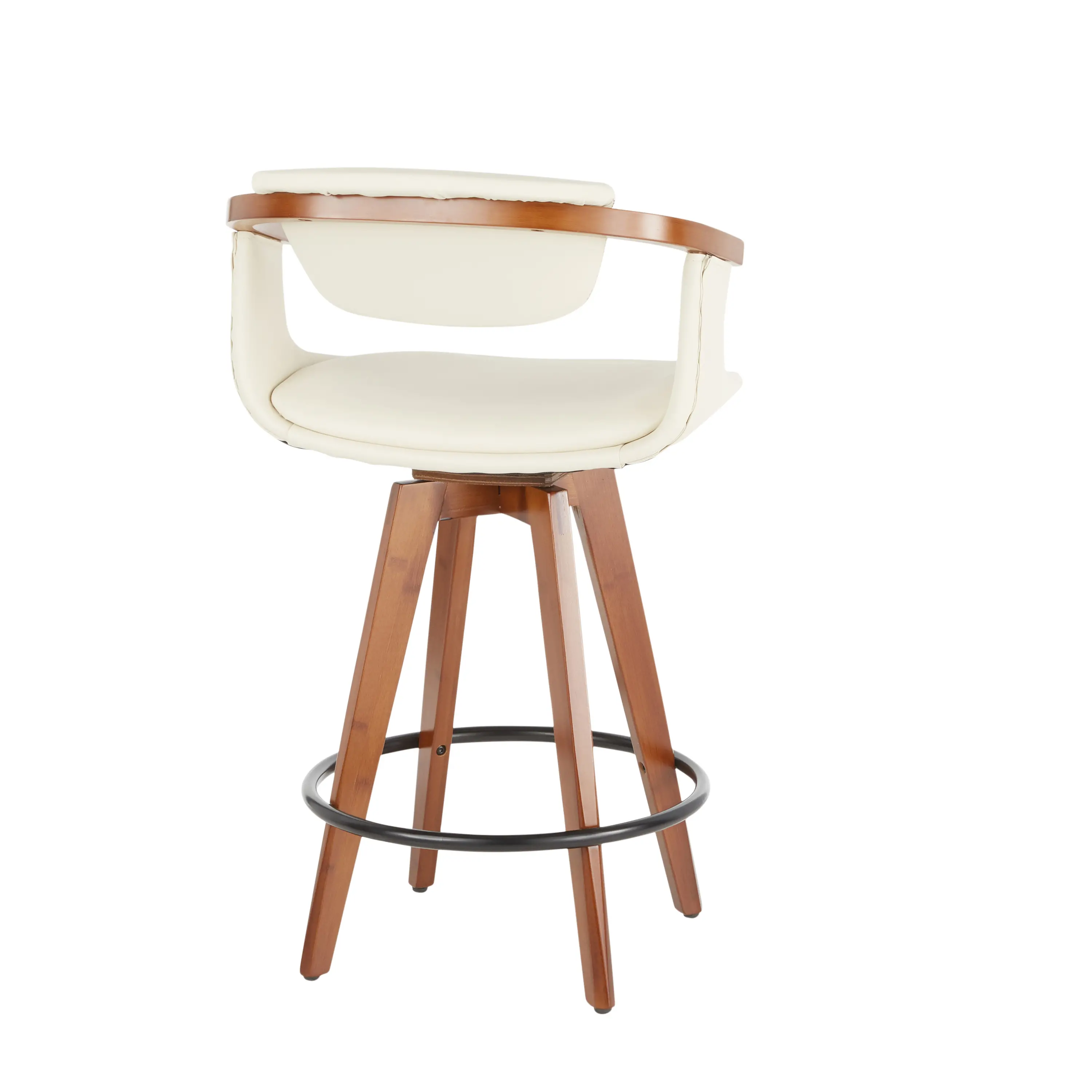 B26-ORACLE WLCR Oracle Cream and Brown Counter Height Stool-5