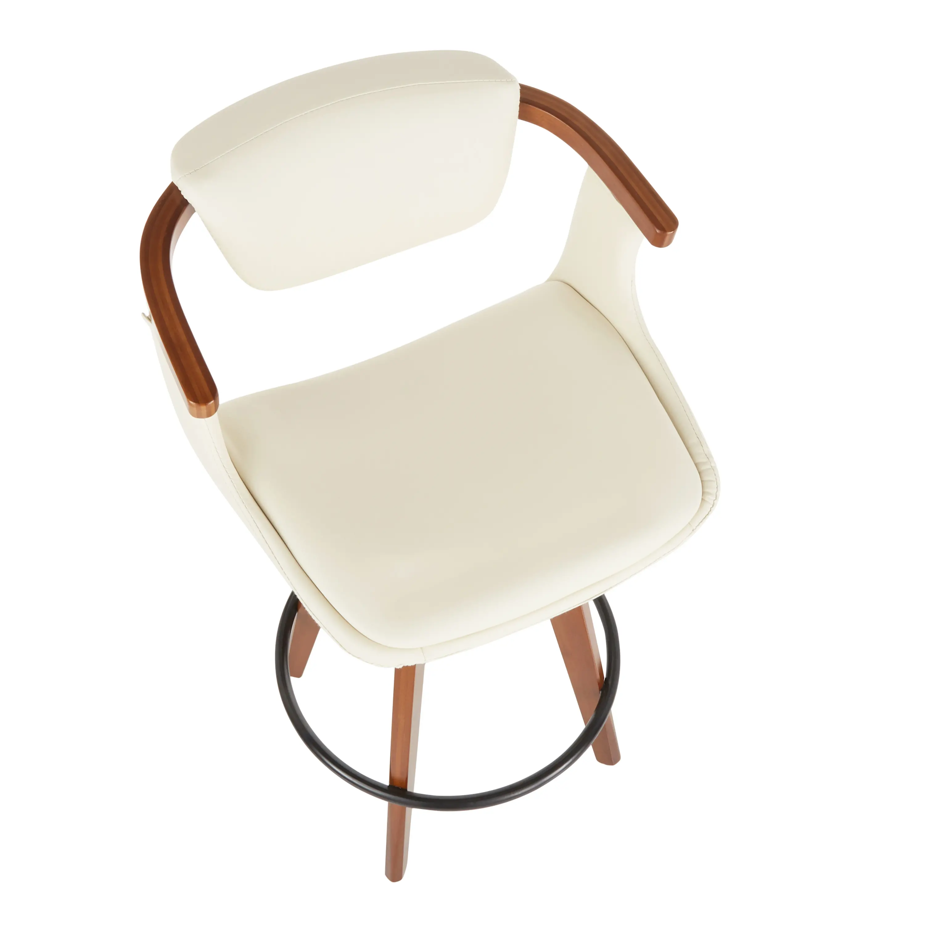 B26-ORACLE WLCR Oracle Cream and Brown Counter Height Stool-7