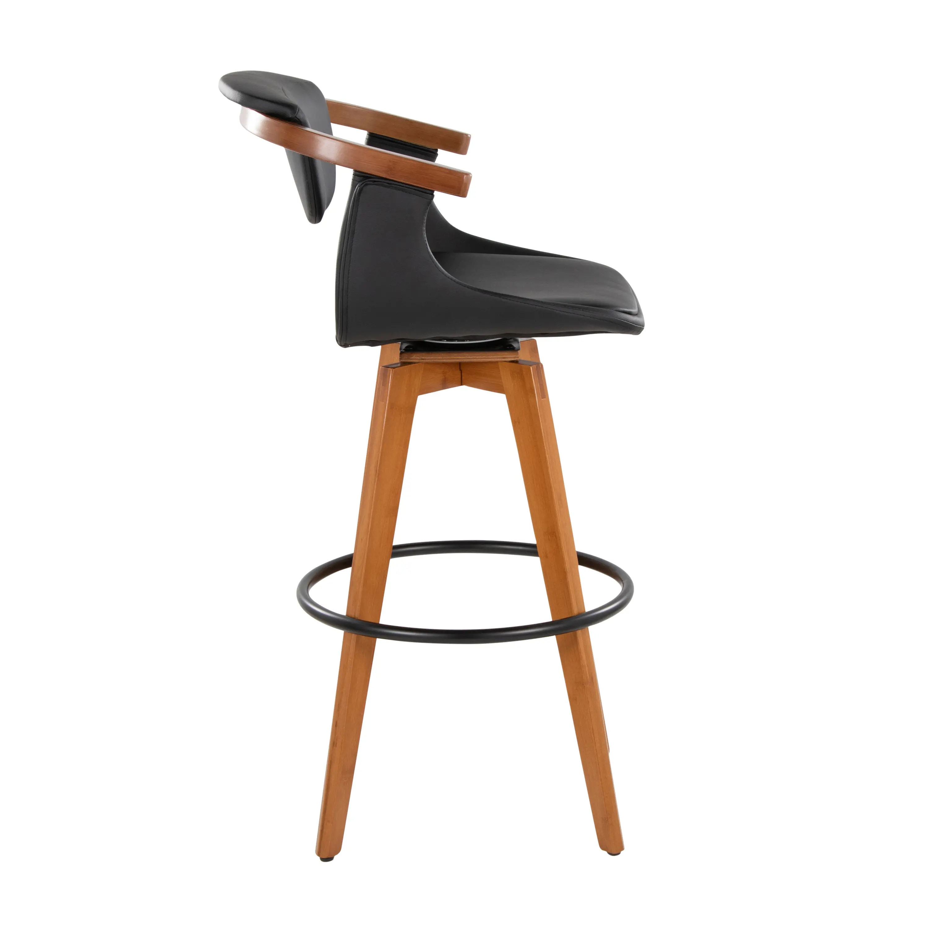 B30-ORACLEPU WLBK Oracle Black and Brown Barstool-4