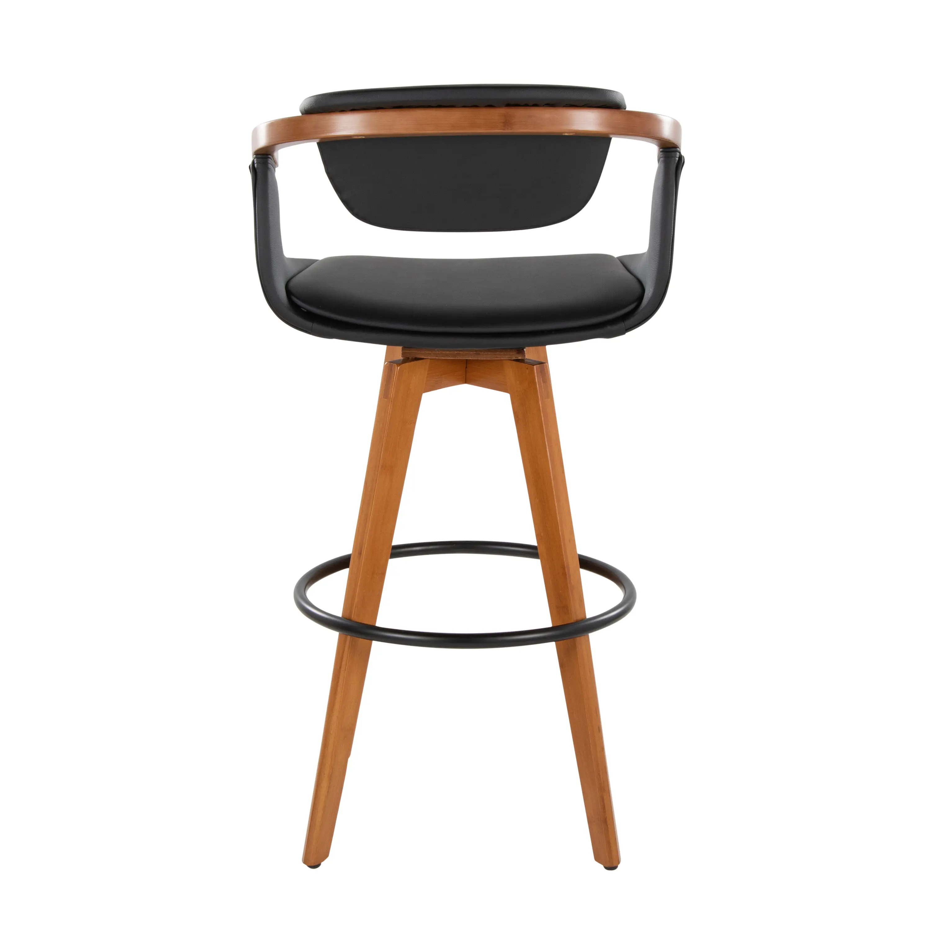 B30-ORACLEPU WLBK Oracle Black and Brown Barstool-6