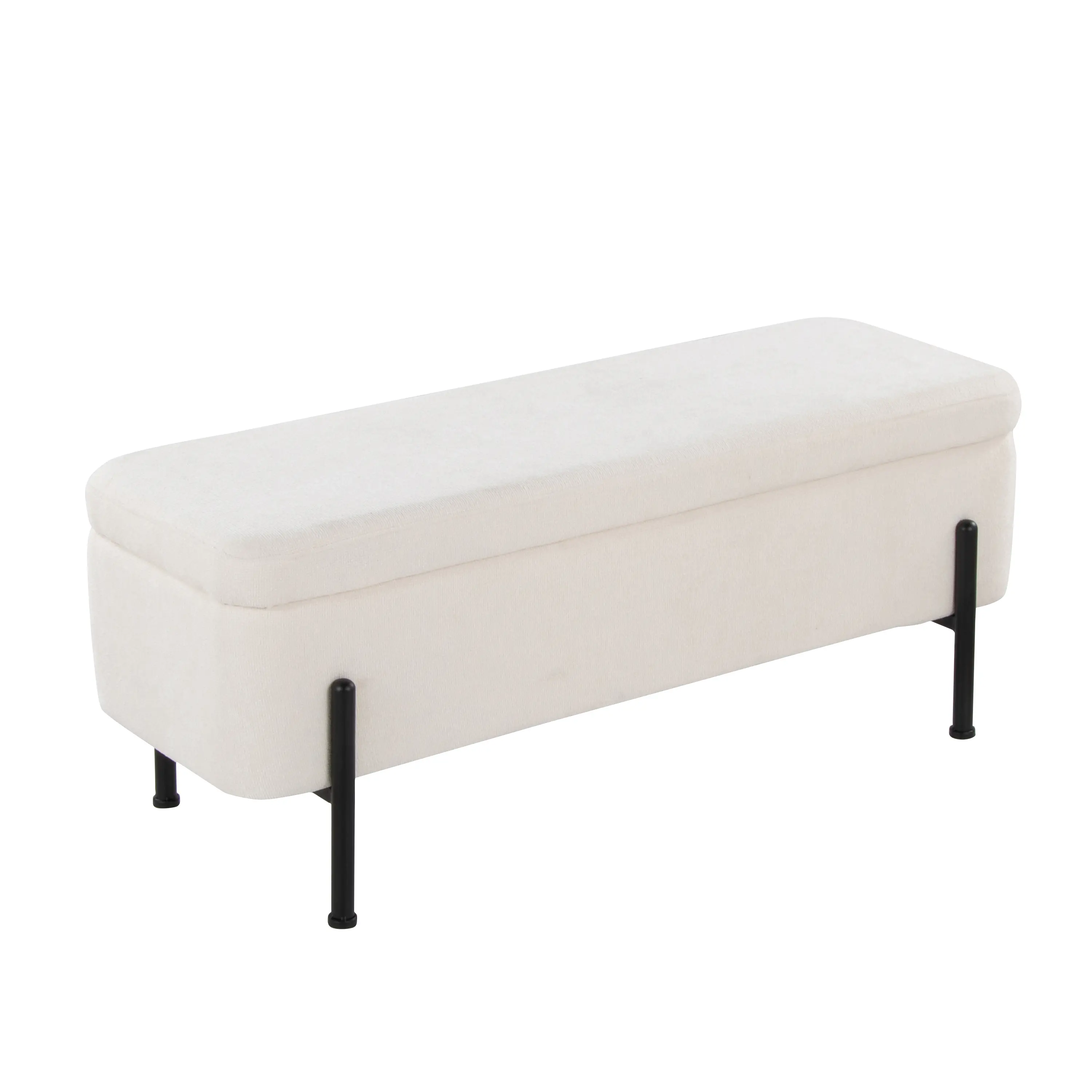 OT-DANIELLASTOR BKCRM Daniella White Storage Bench-1