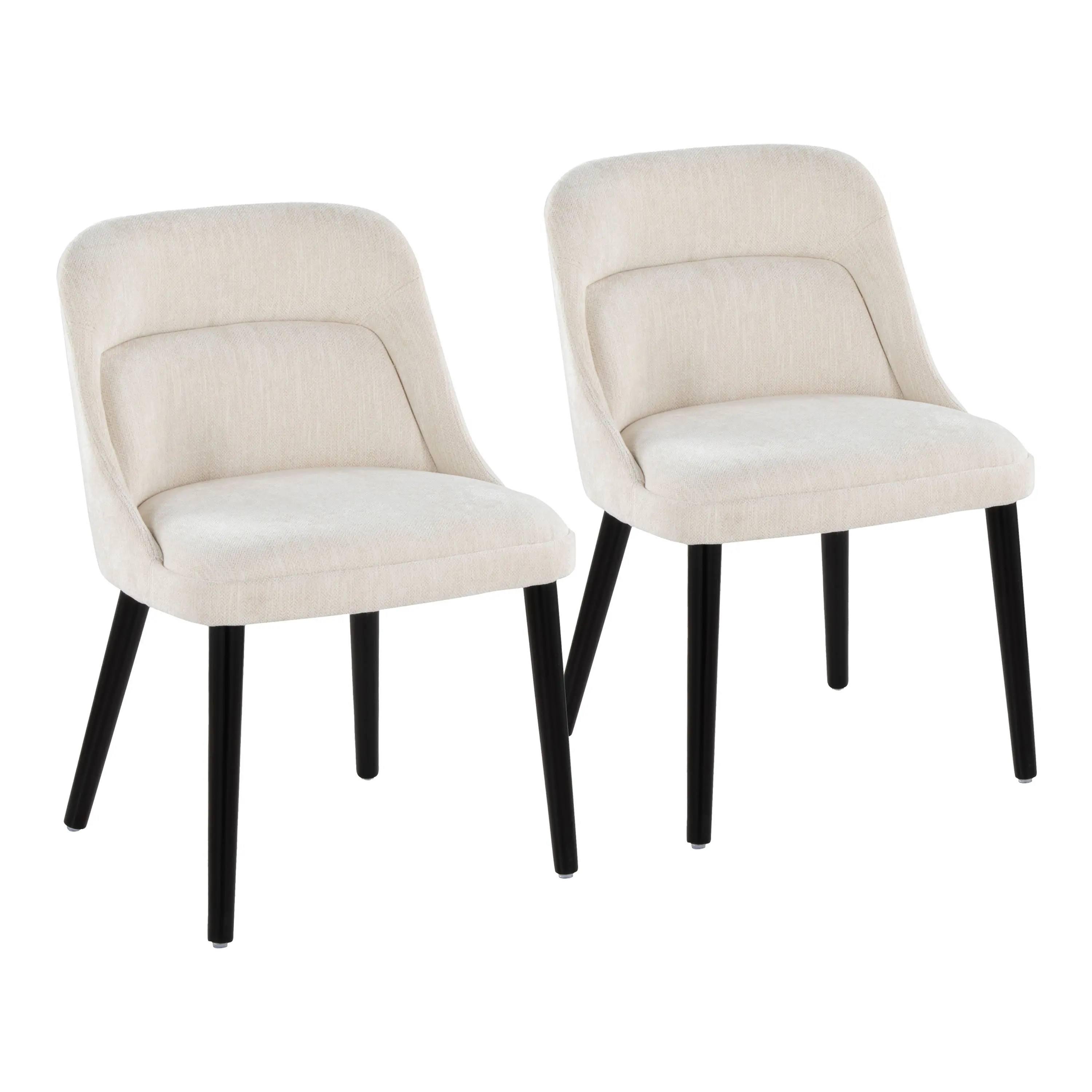 CH-RINA BKCR2 Rina Cream Dining Chairs, Set of 2-1