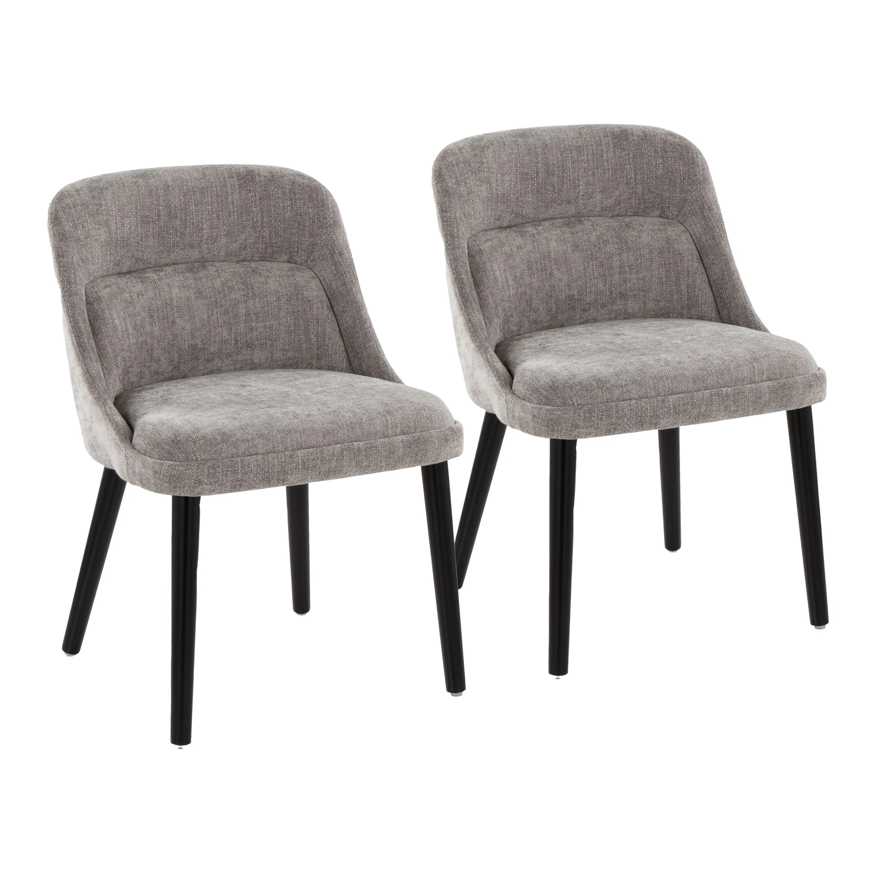 CH-RINA BKGY2 Rina Gray Dining Chairs, Set of 2-1