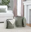OT2-MARLAUP GN Marla Green Upholstered Ottoman Set