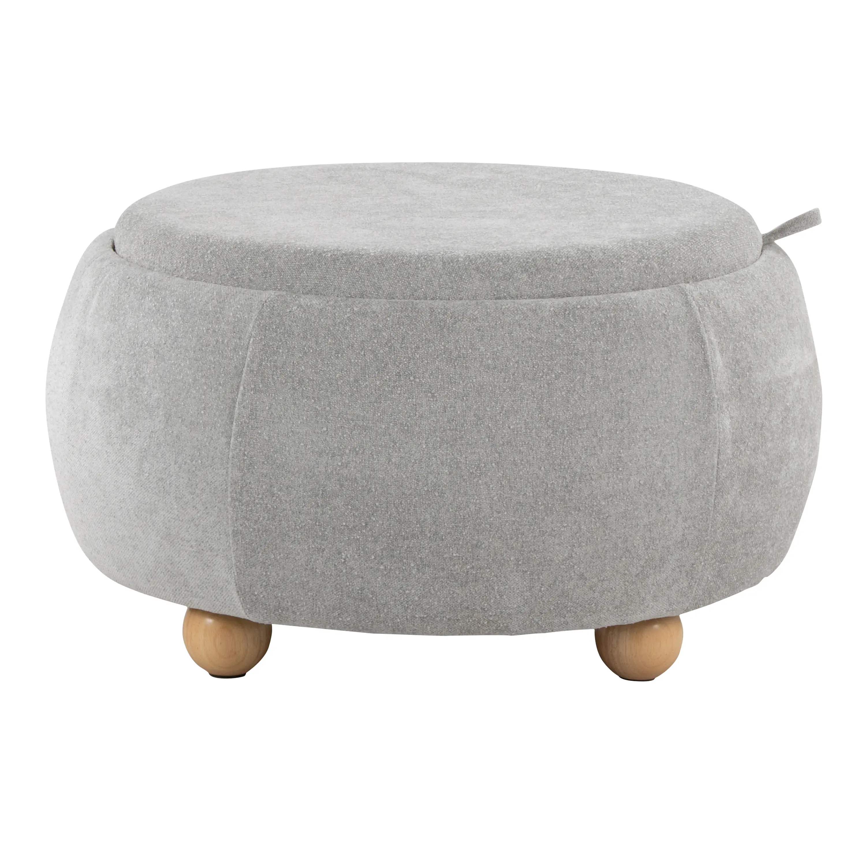 OT-TRAYPOUF NALGY Tray Gray Pouf Storage Ottoman-2