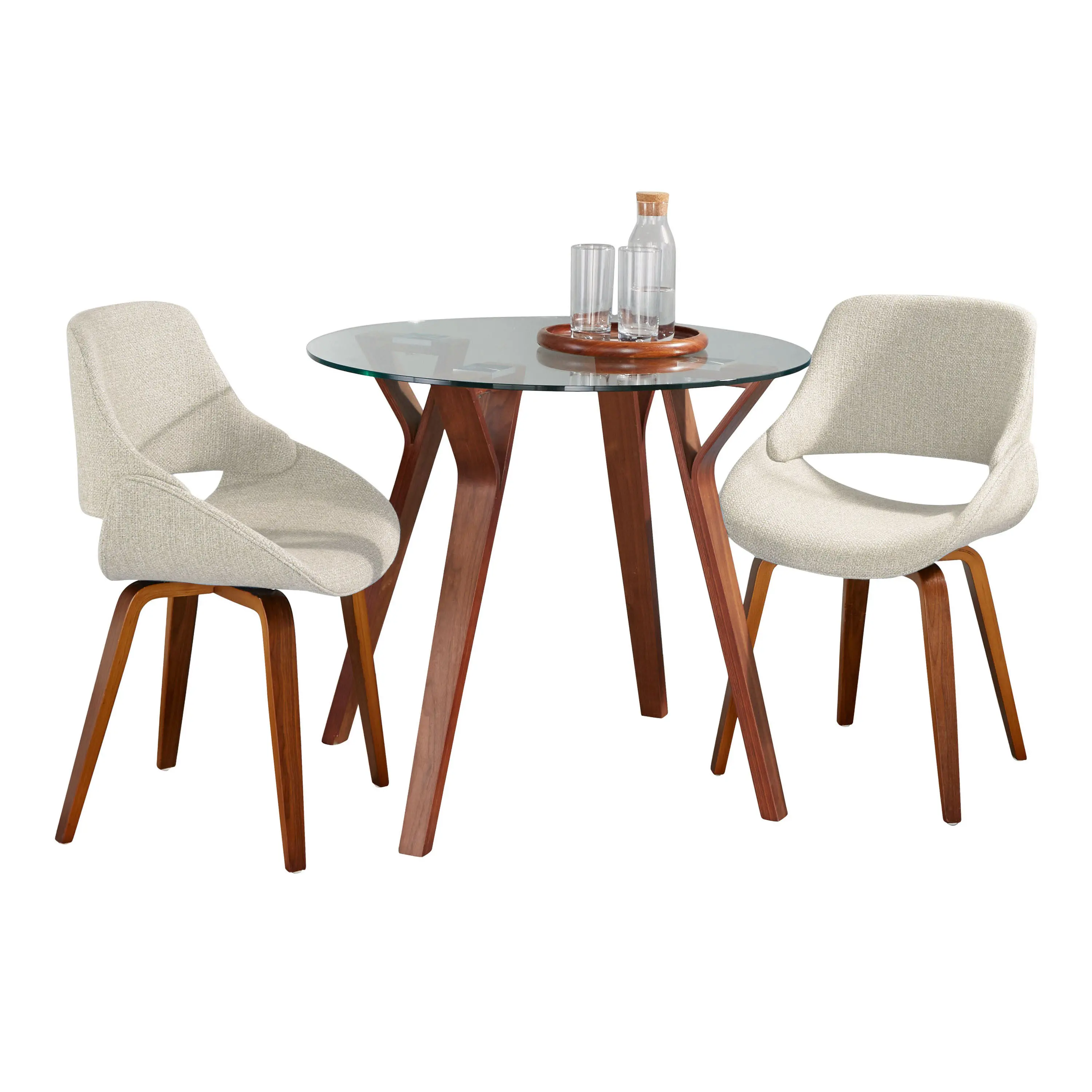 DS3-FOLIARNDWLCL+2FBCONLFBWLCR Folia 3 Piece Dining Set-3