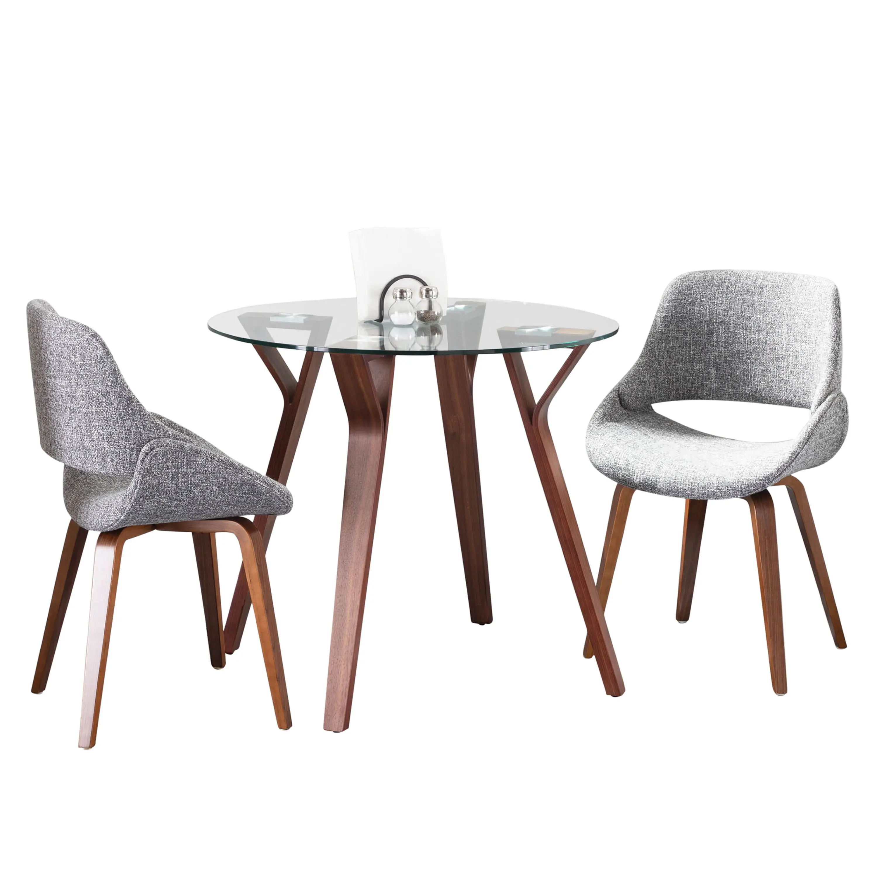 DS3-FOLIARNDWLCL+2FBCOWLGY Folia 3 Piece Dining Set-3
