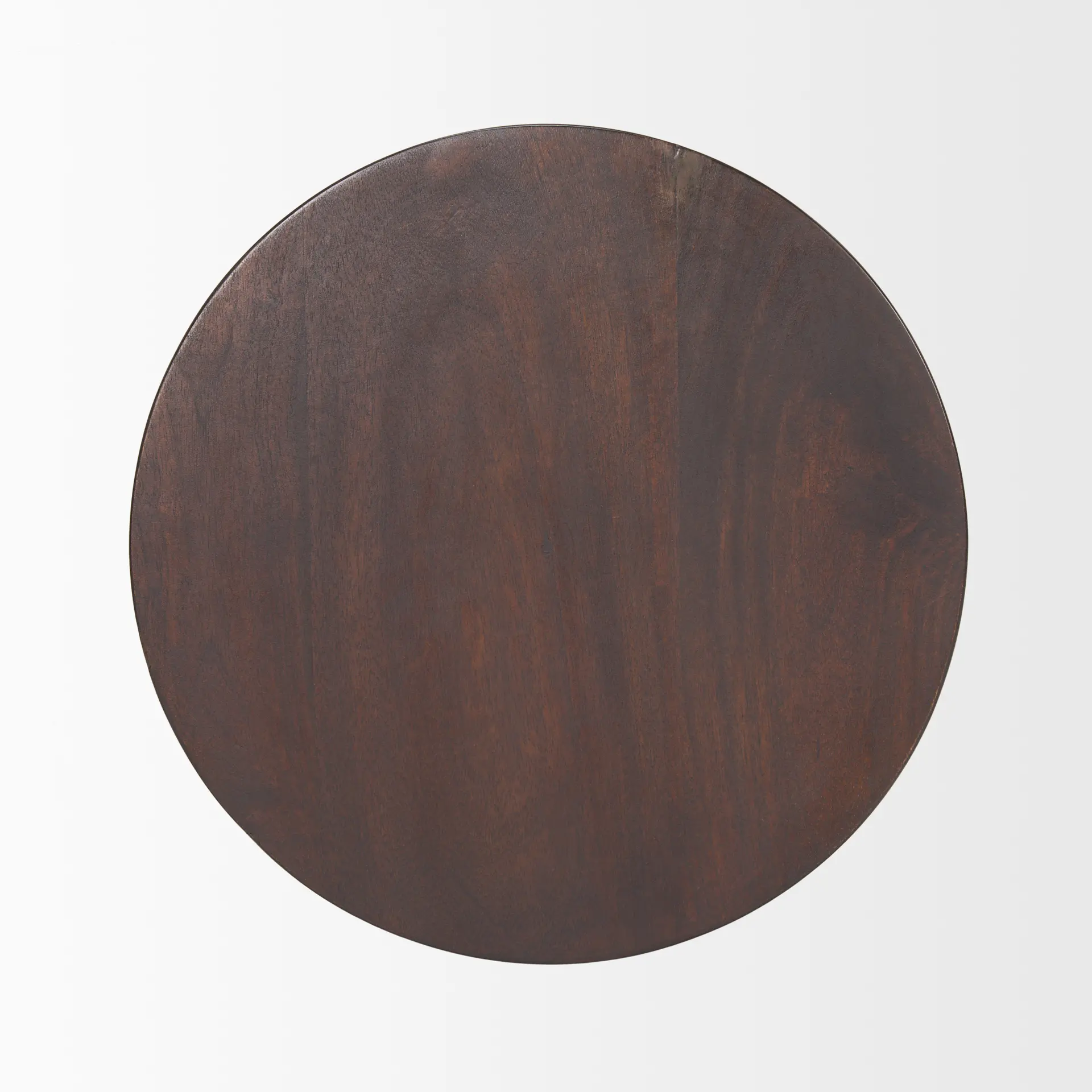 Novell Dark Wood Pedestal Accent Table-5