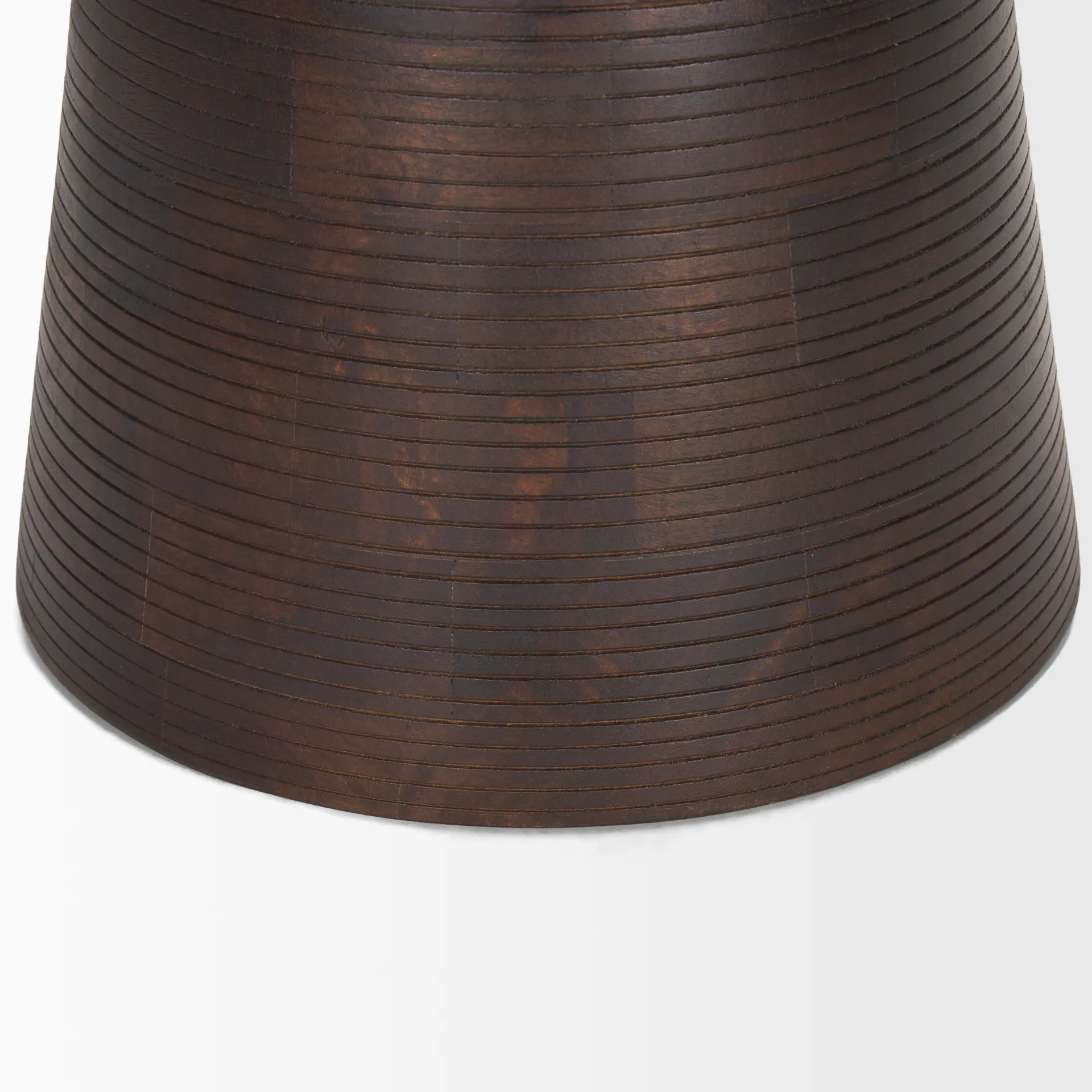 Novell Dark Wood Pedestal Accent Table-8