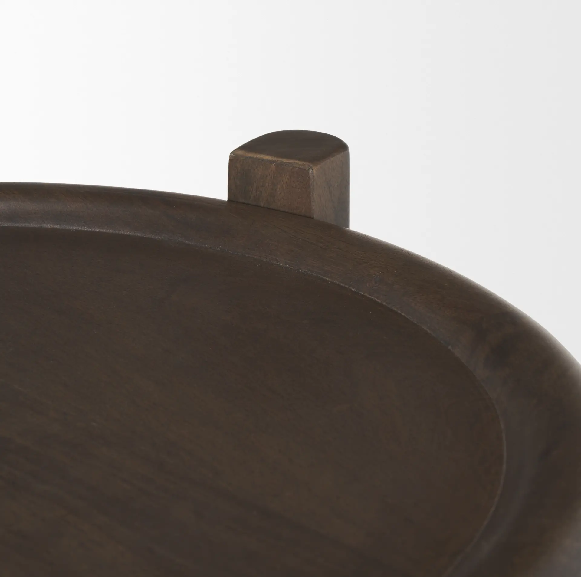 Romi Dark Brown Wood Side Table-7