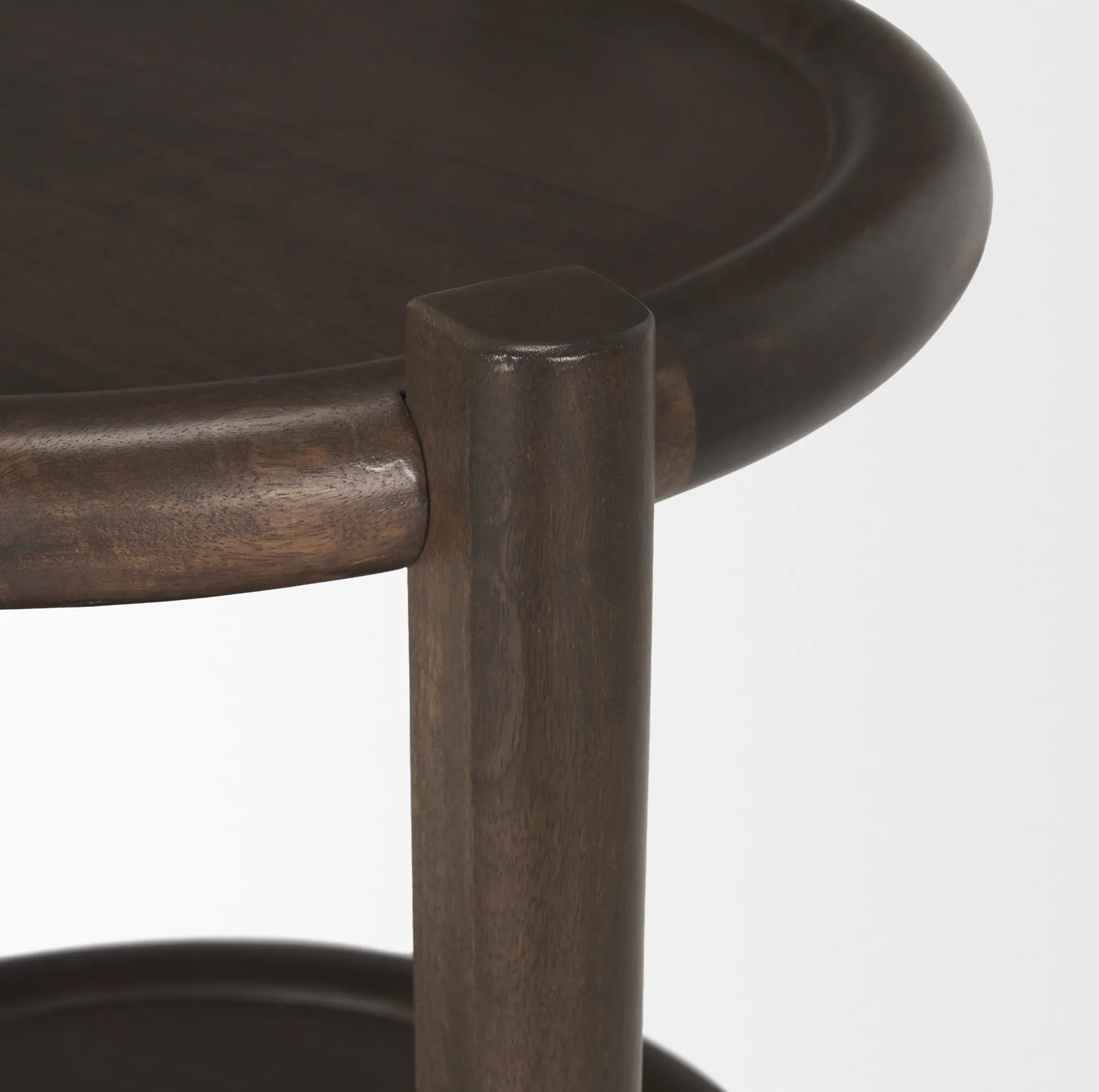 Romi Dark Brown Wood Side Table-8
