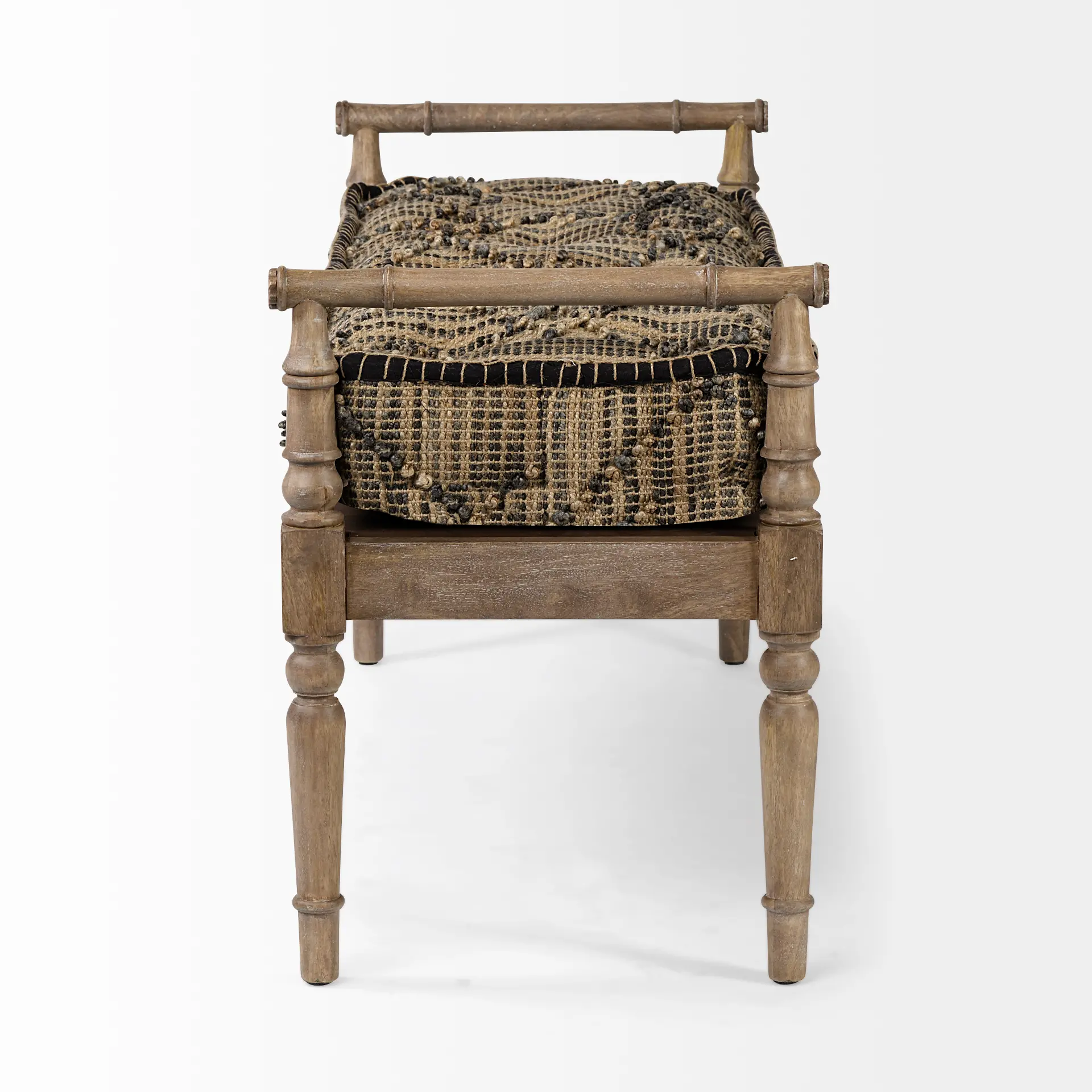 Fullerton II Jute Patterned Accent Bench-4