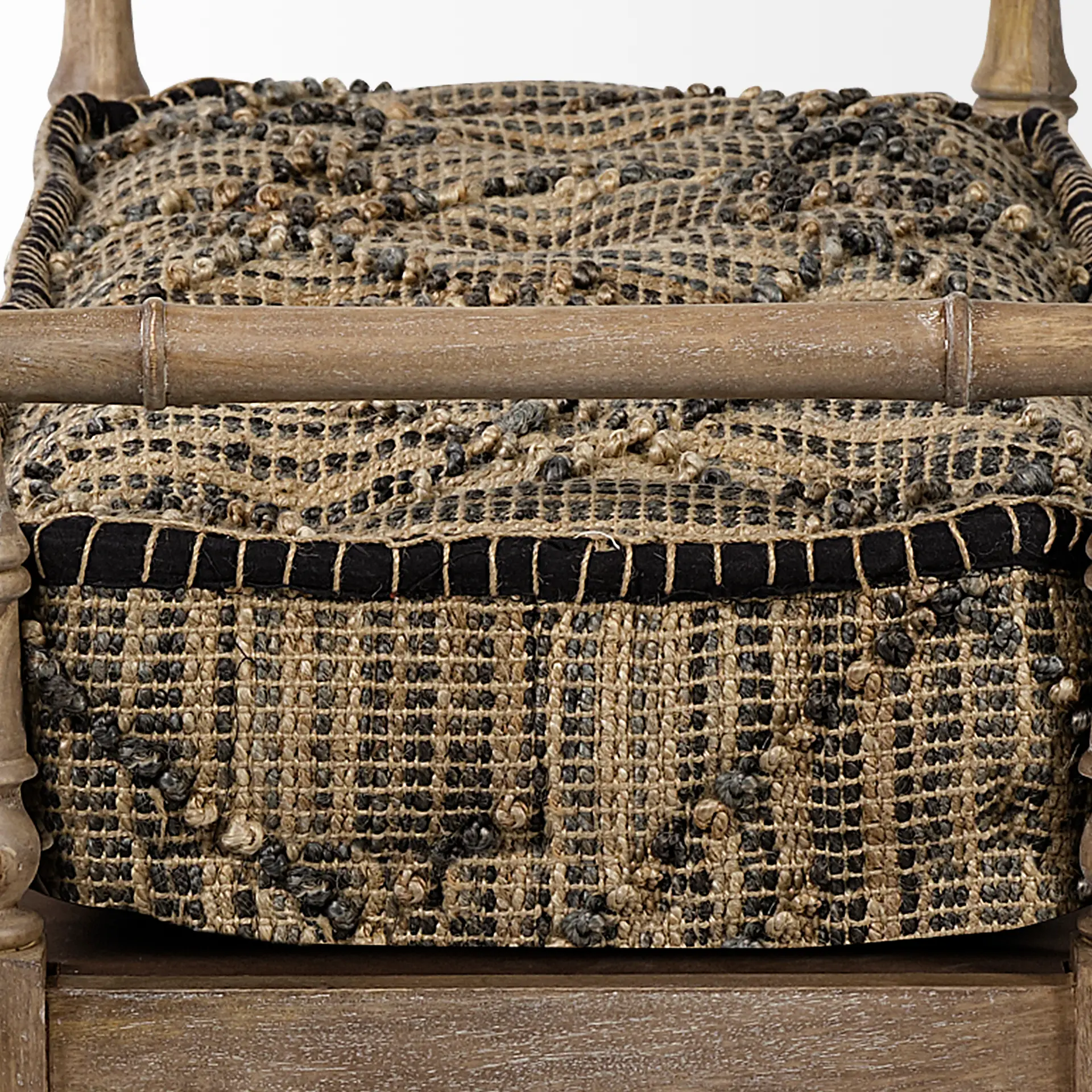 Fullerton II Jute Patterned Accent Bench-5