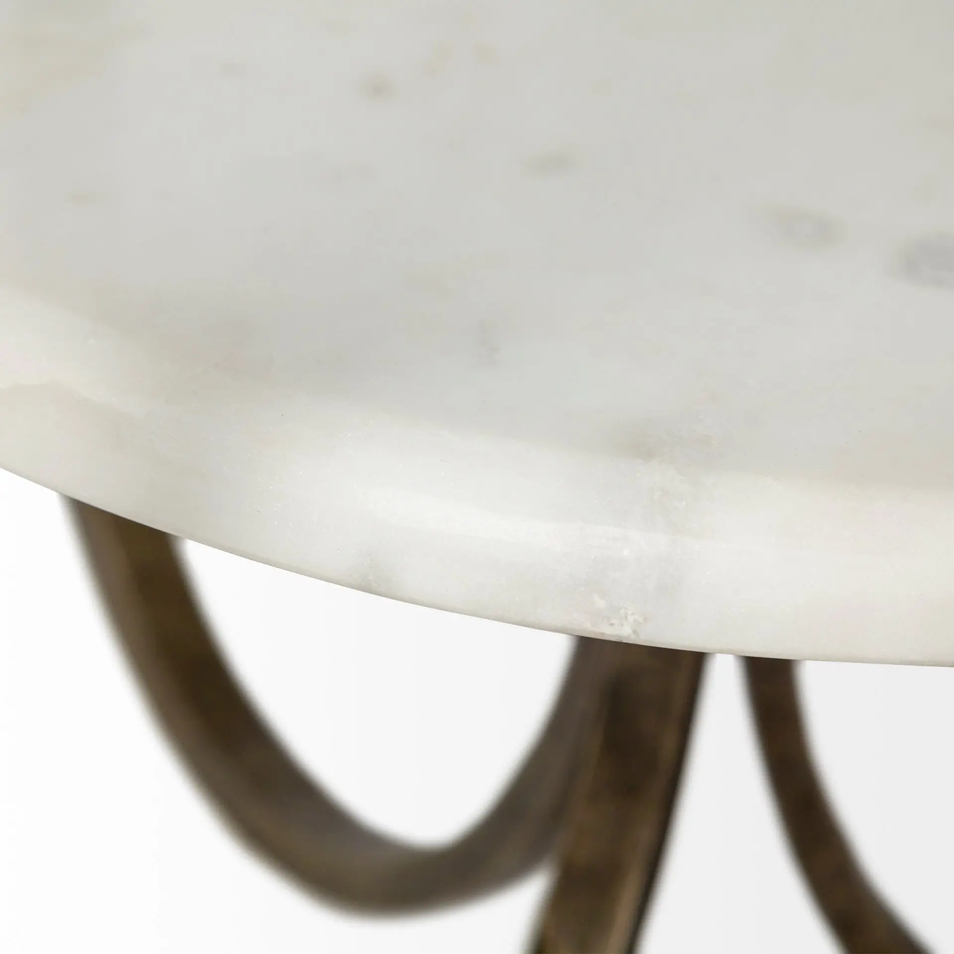 Reinhardt II 20 Round Glass and Marble Side Table-4