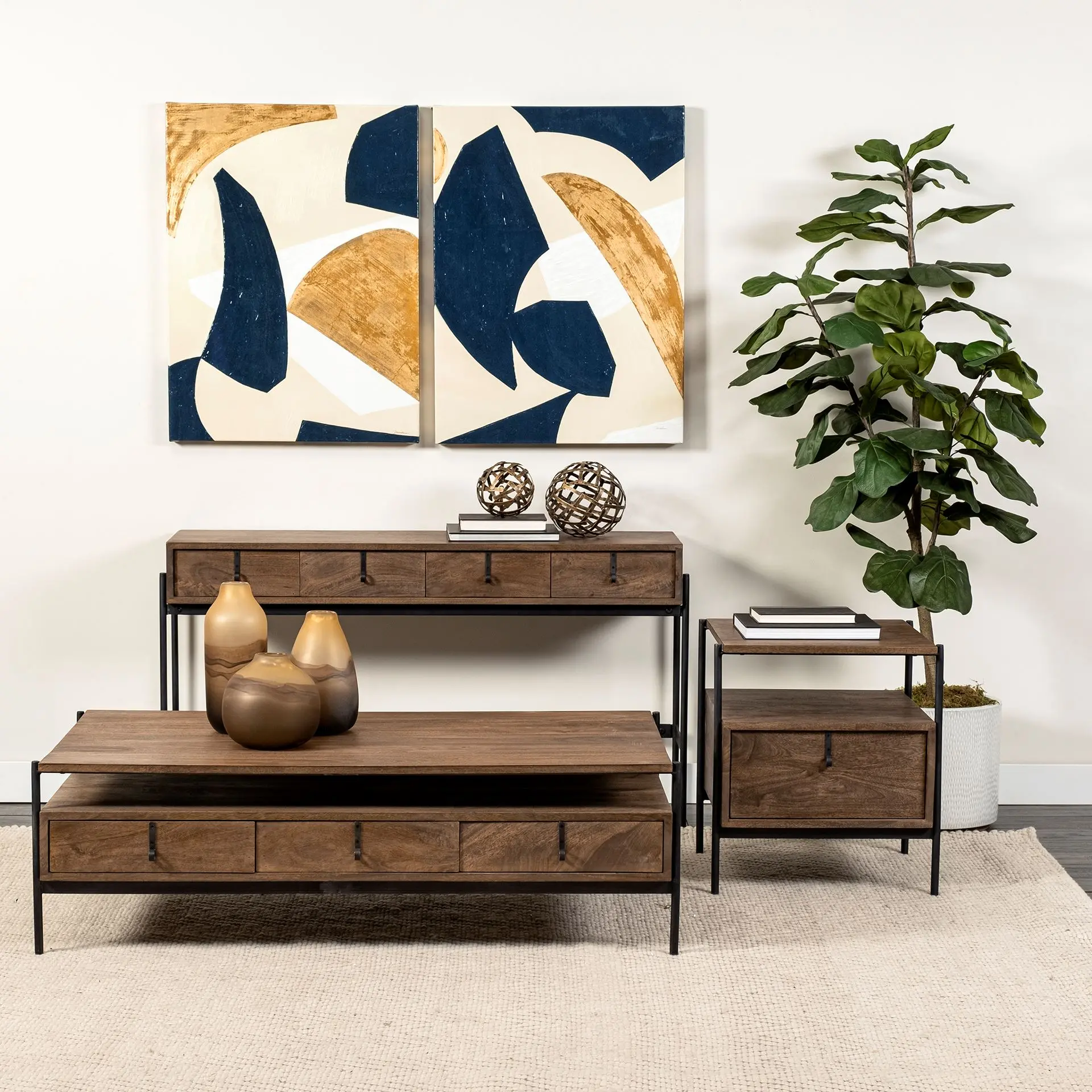 Glenn Wood End Table-2