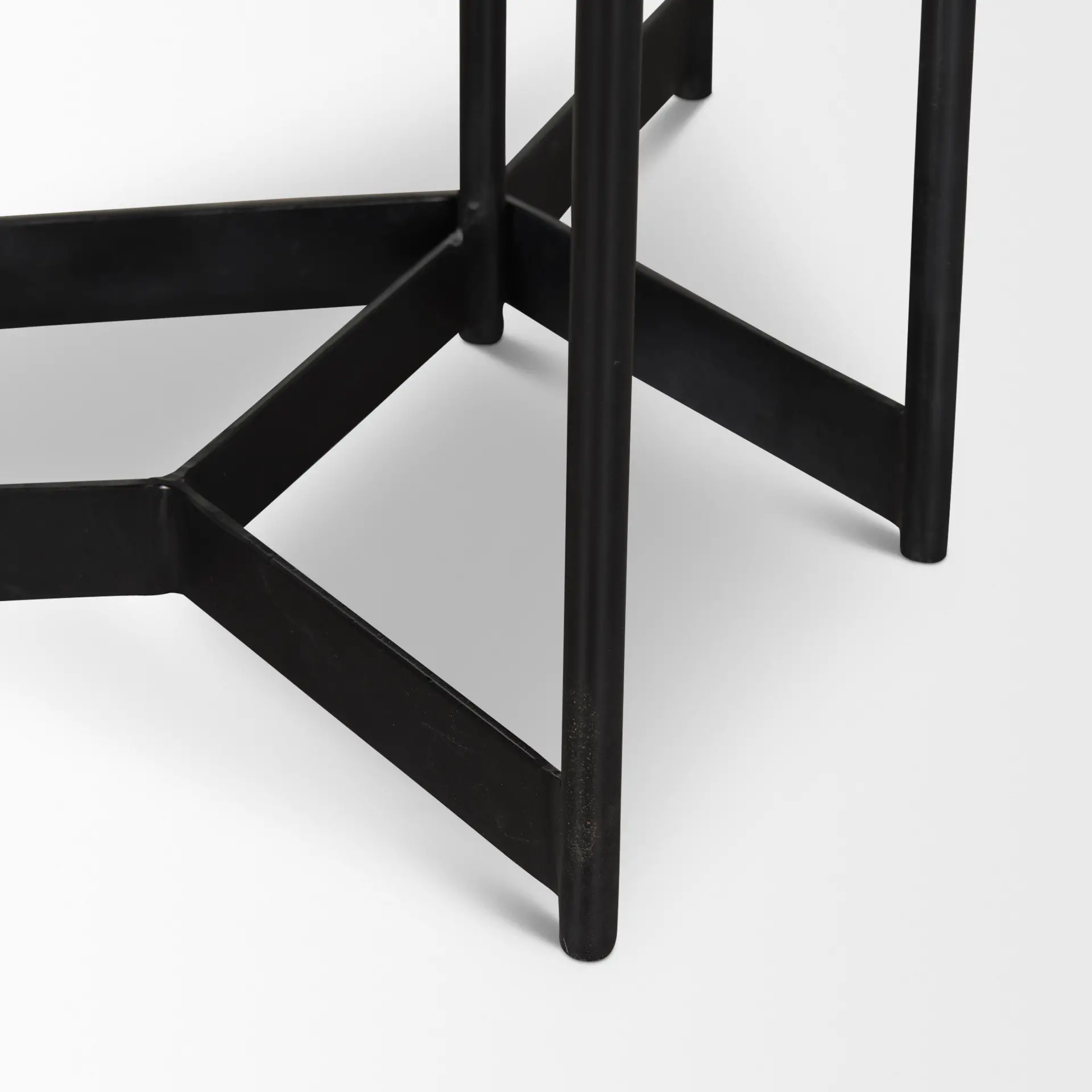 Larkin White Marble and Dark Brown Wood Nesting Tables-8