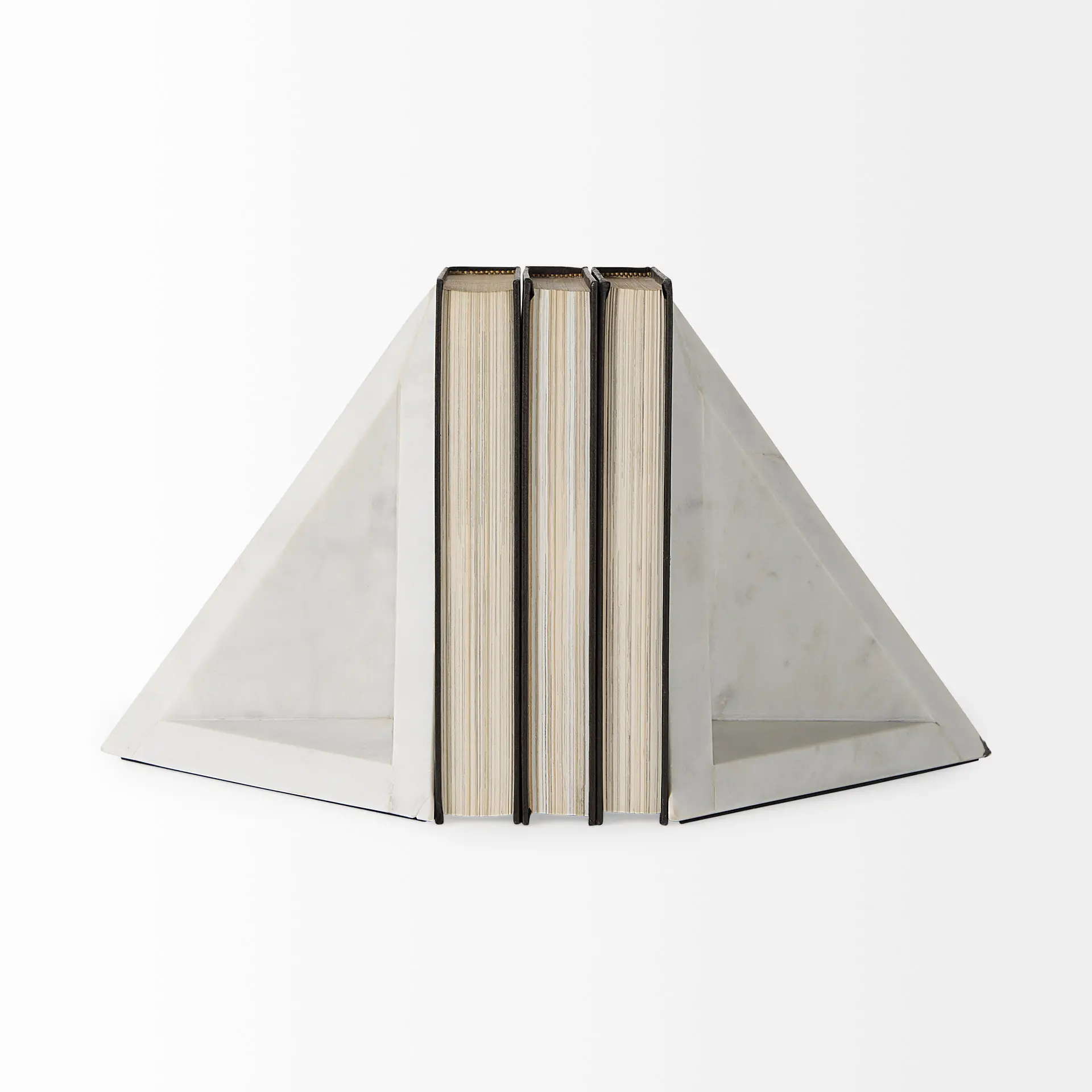 Sophia Marble Triangle Bookends-4