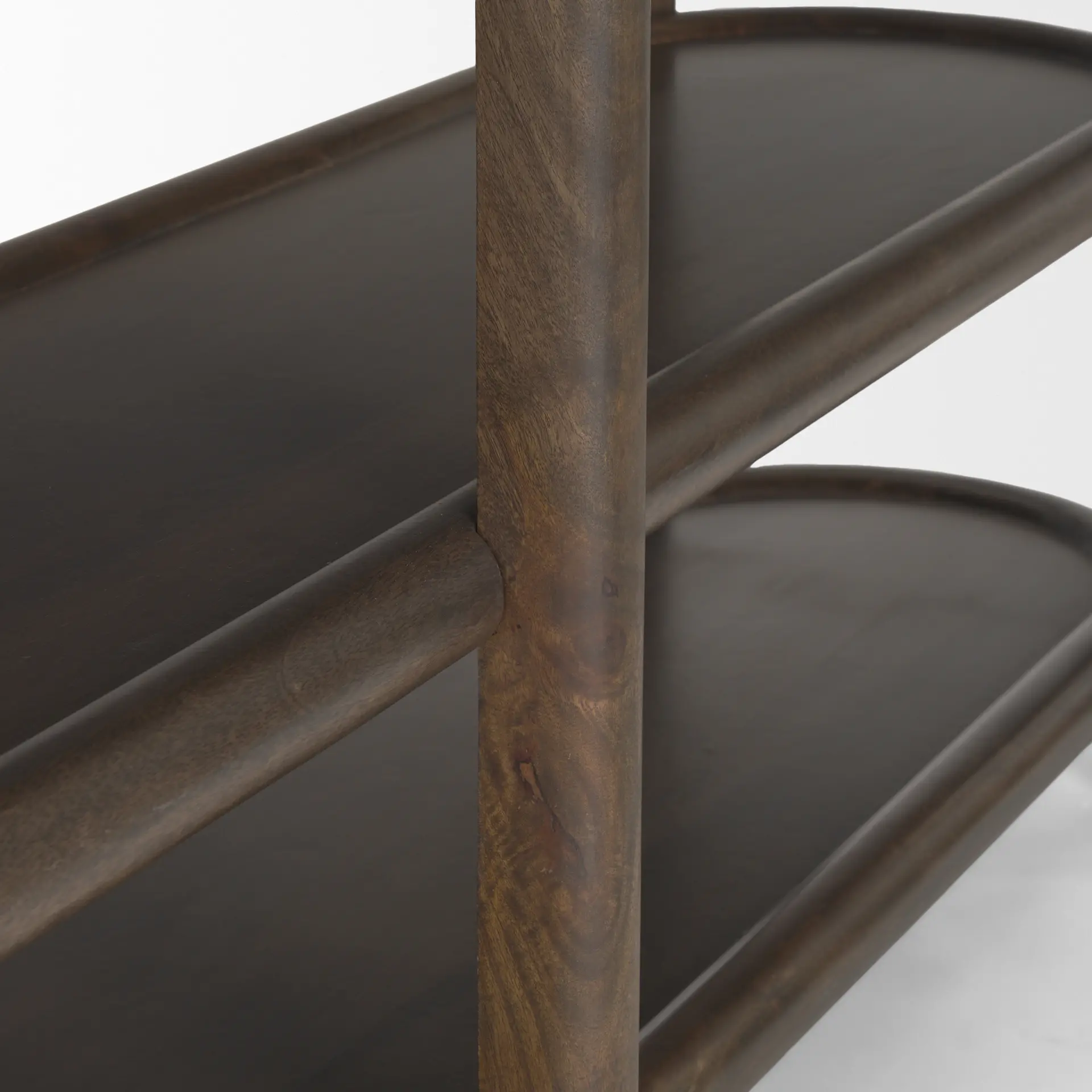 Romi Dark Brown Wood Console Table-8