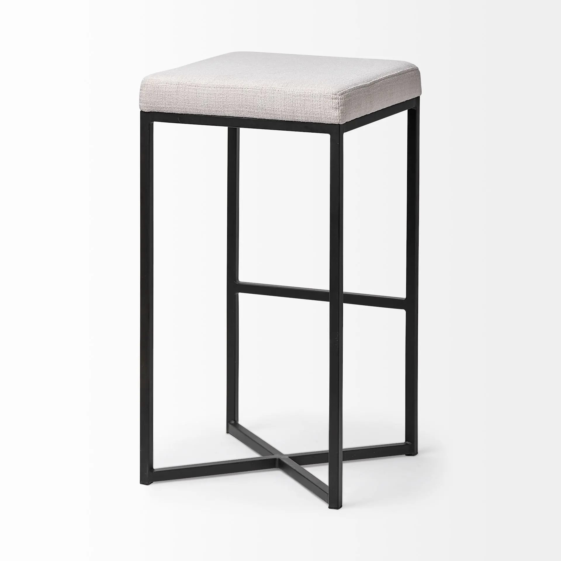 Frodo 29.75 Black and White Bar Height Stool-6