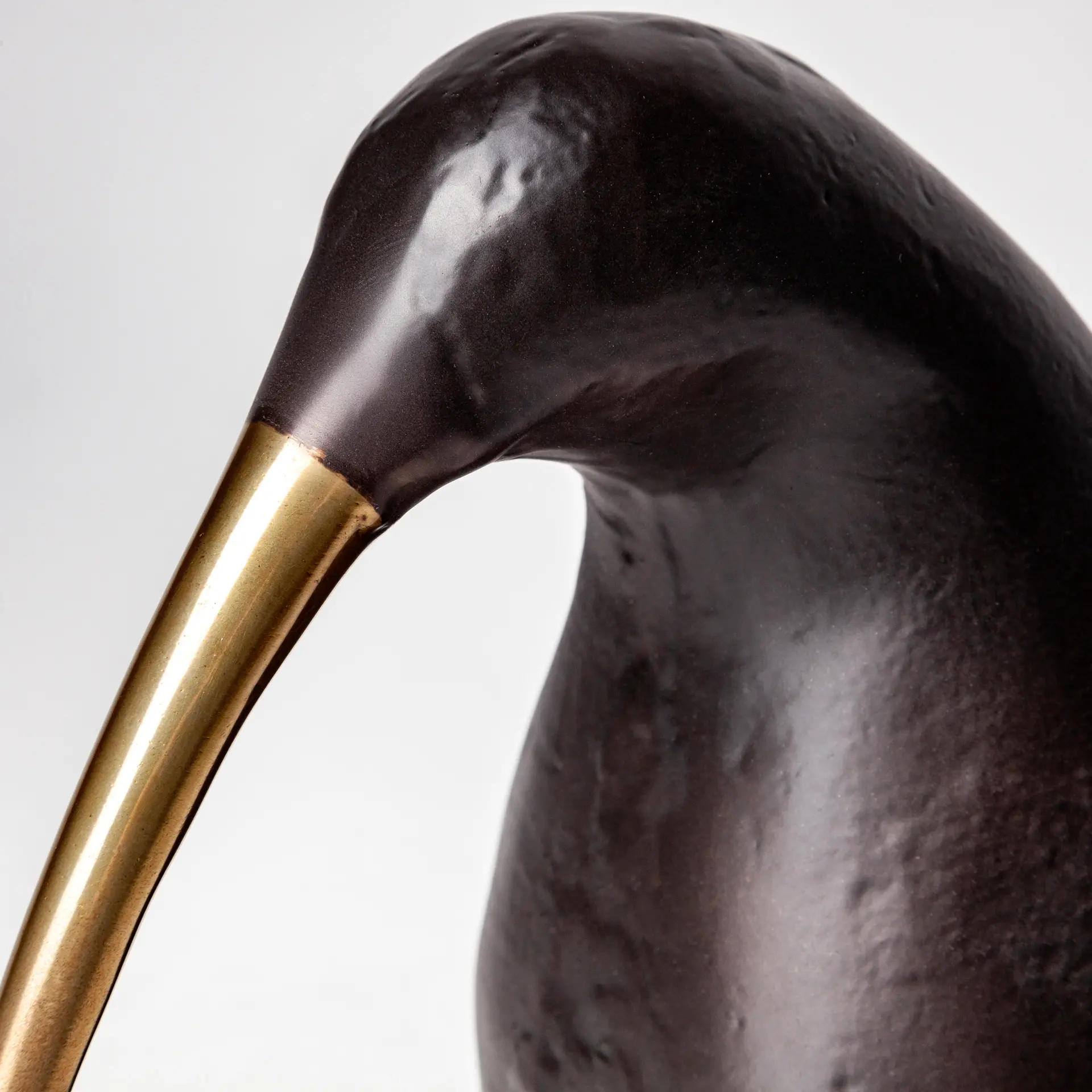 Dodo Kiwi Black Cast Aluminum Mauritian Bird Sculpture-6