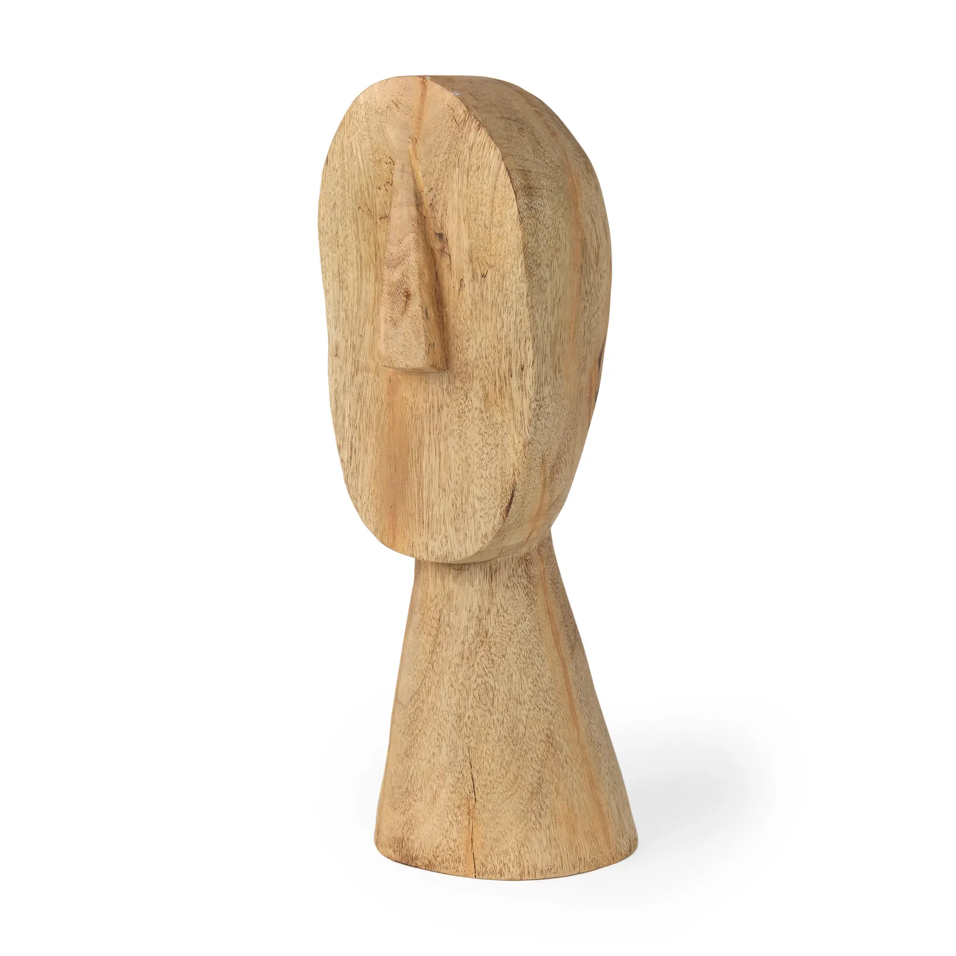 Ivan Large Wooden Head Sculpture-4