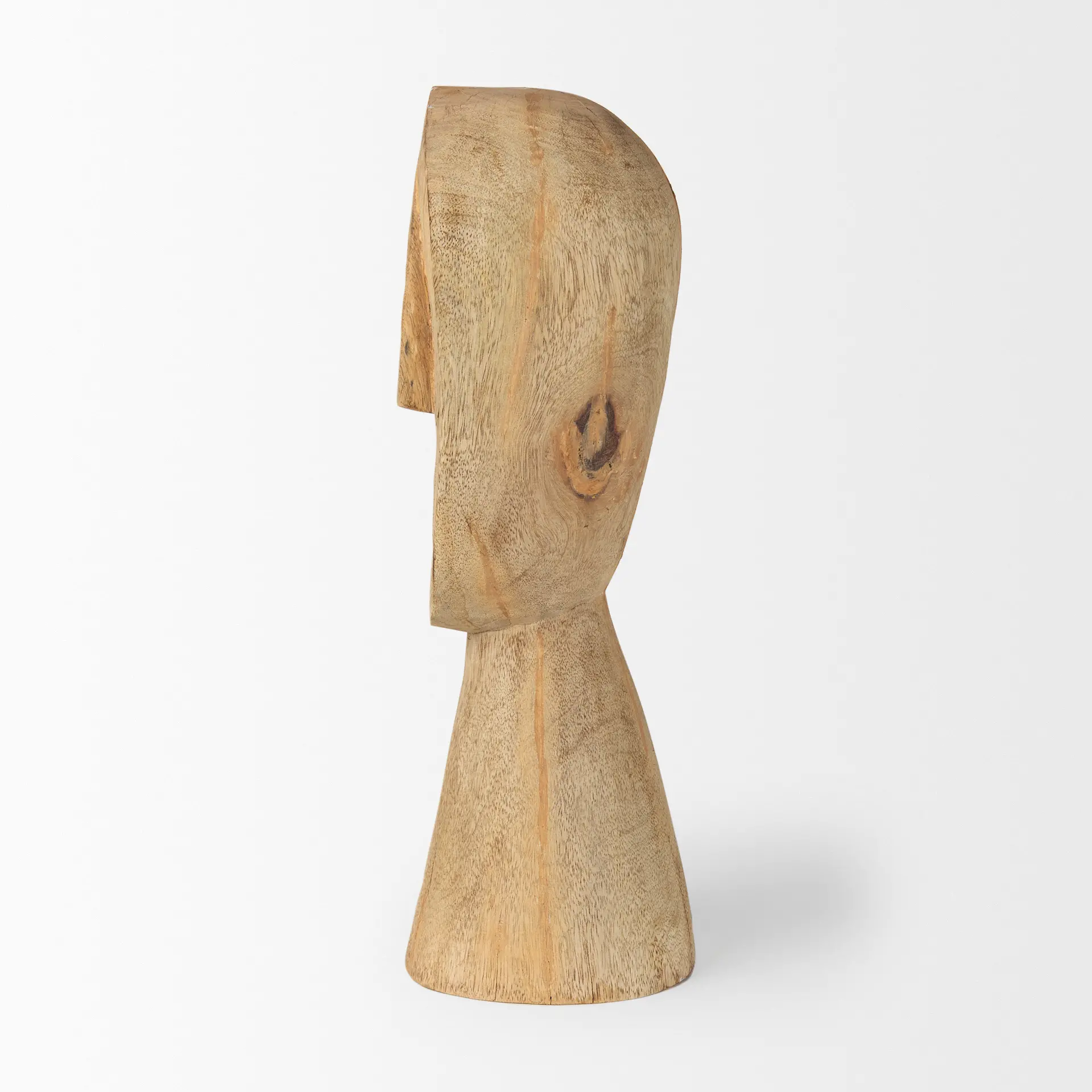 Ivan Large Wooden Head Sculpture-5