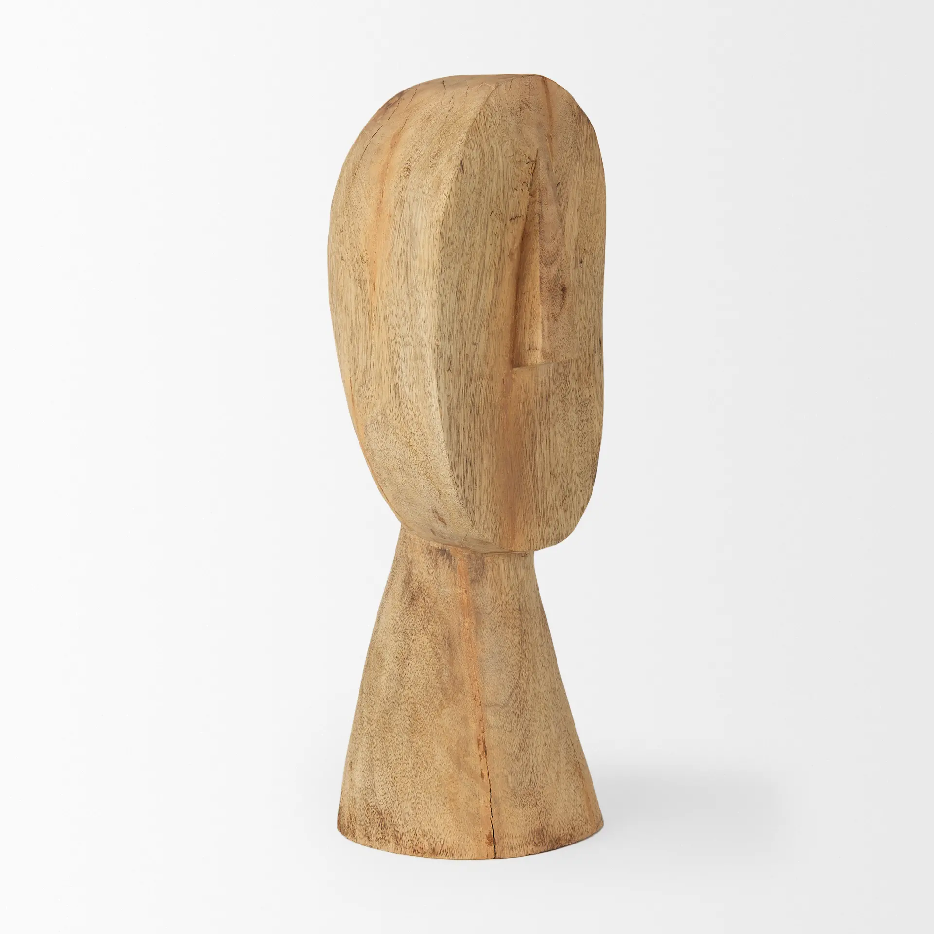 Ivan Large Wooden Head Sculpture-7