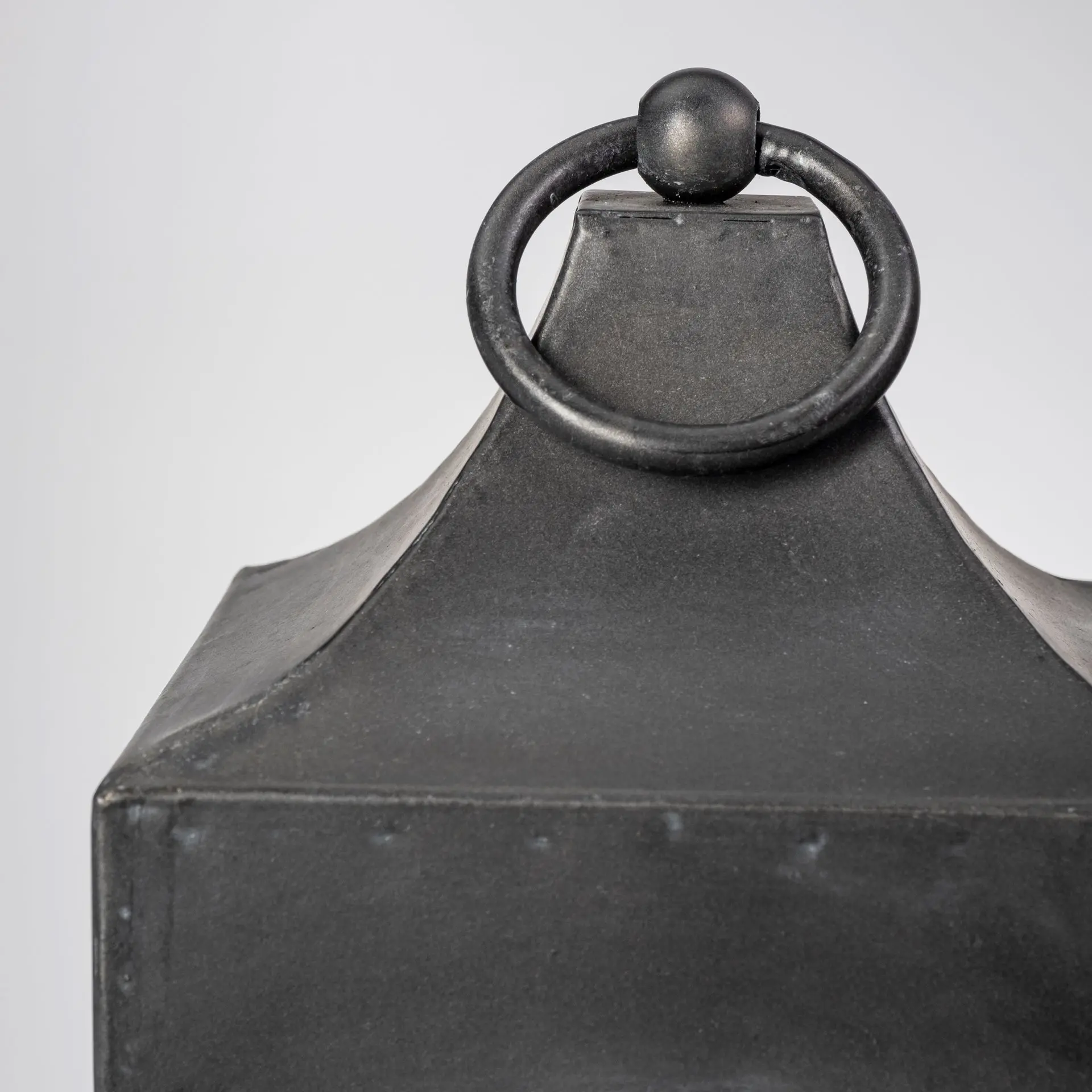 Ina Small Charcoal Metal Candle Lantern-4