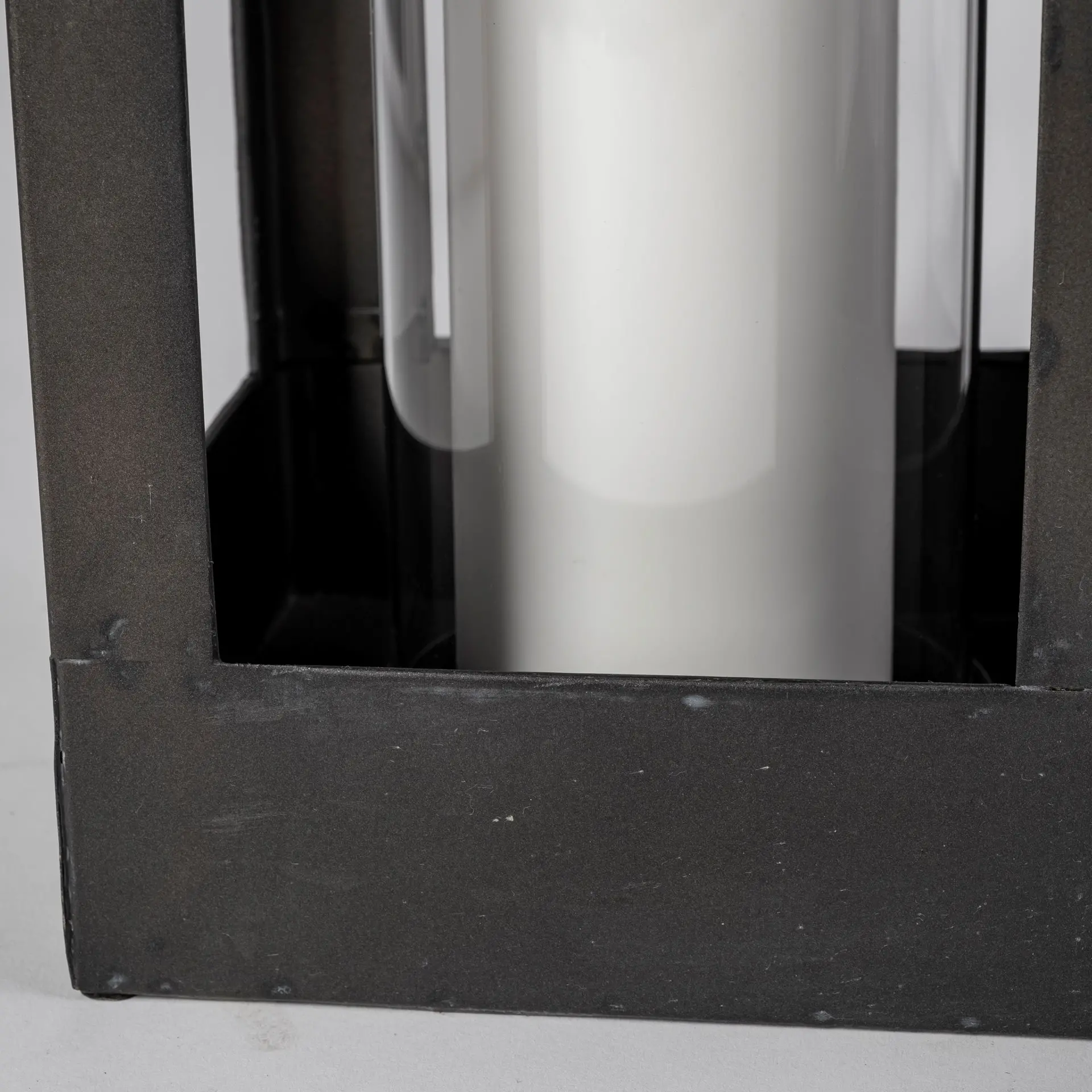 Ina Small Charcoal Metal Candle Lantern-5