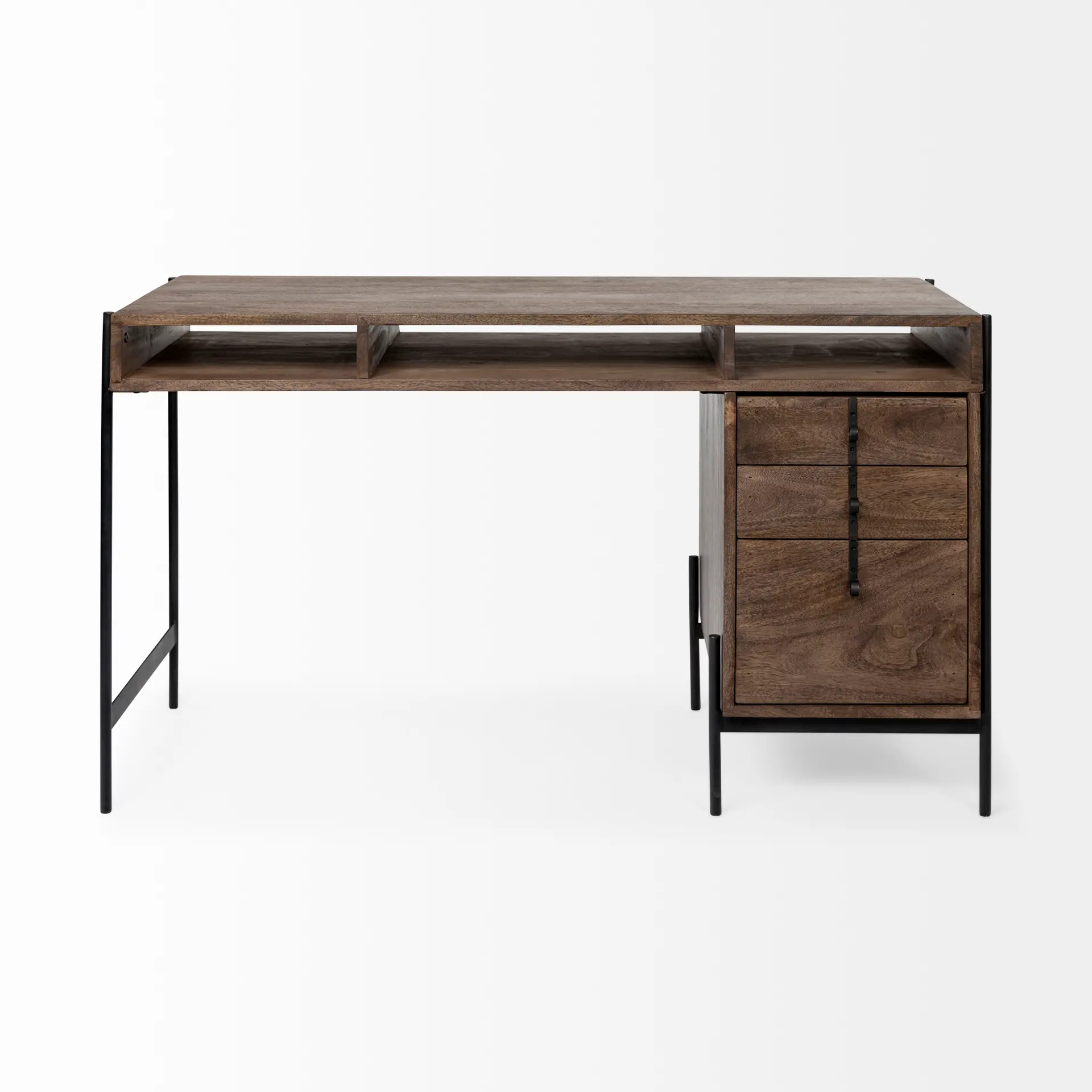 Glenn Dark Brown Office Desk-1