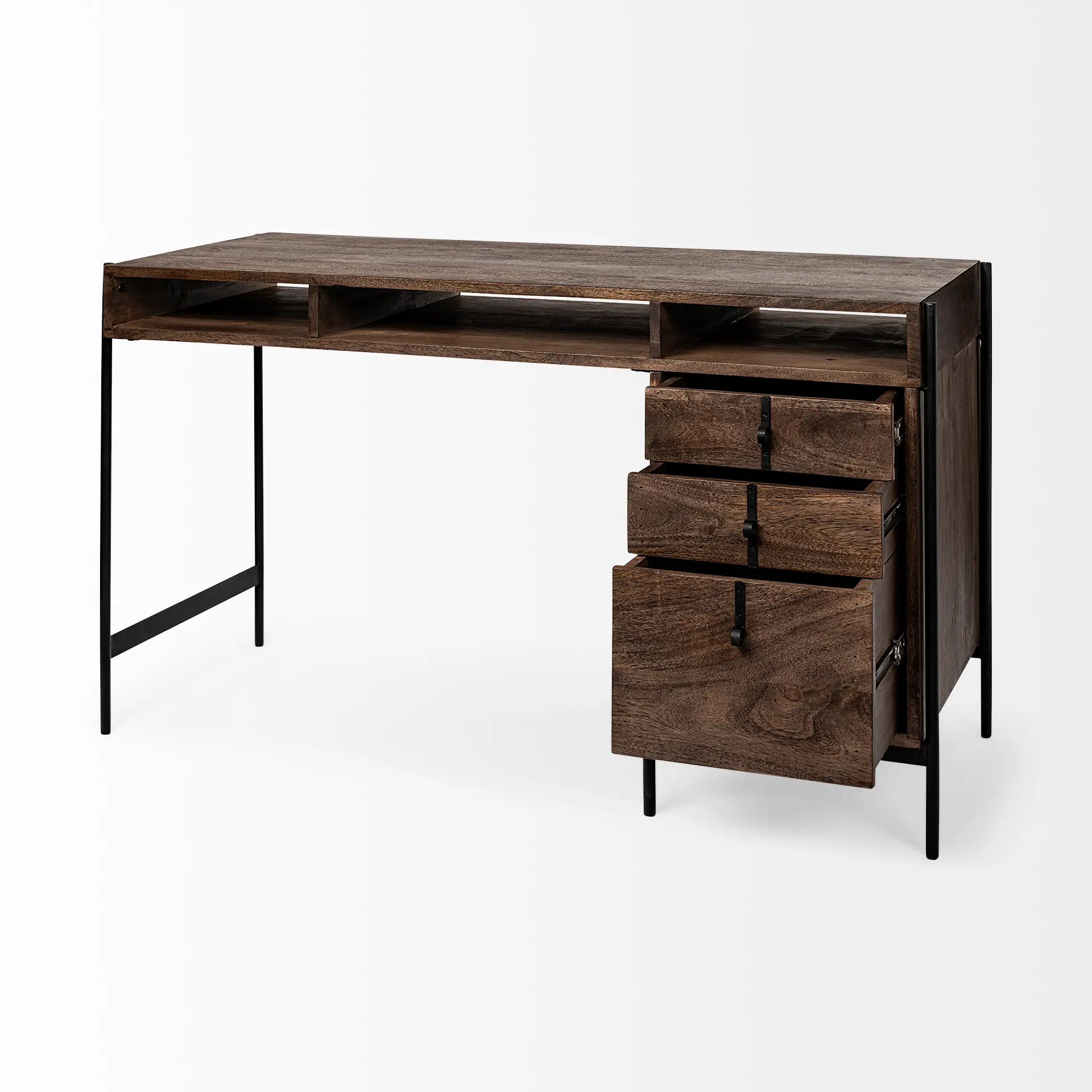 Glenn Dark Brown Office Desk-4
