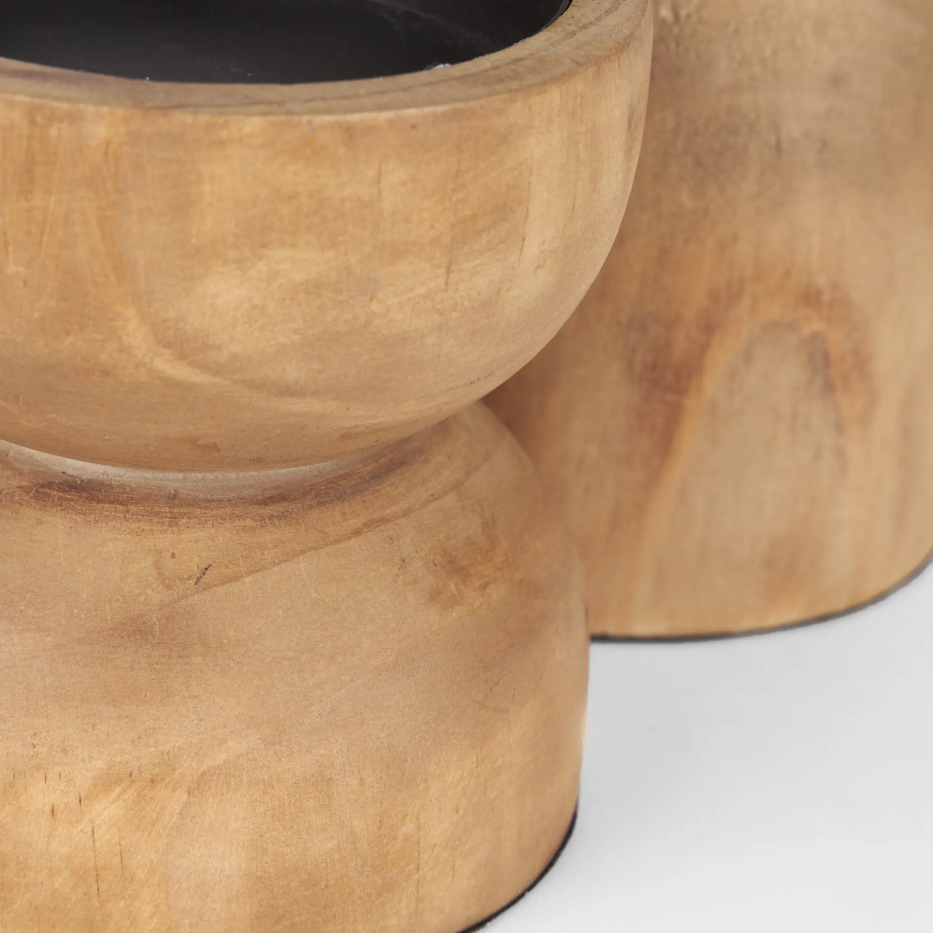 Aleena Wooden Candle Holder Set of 2-6