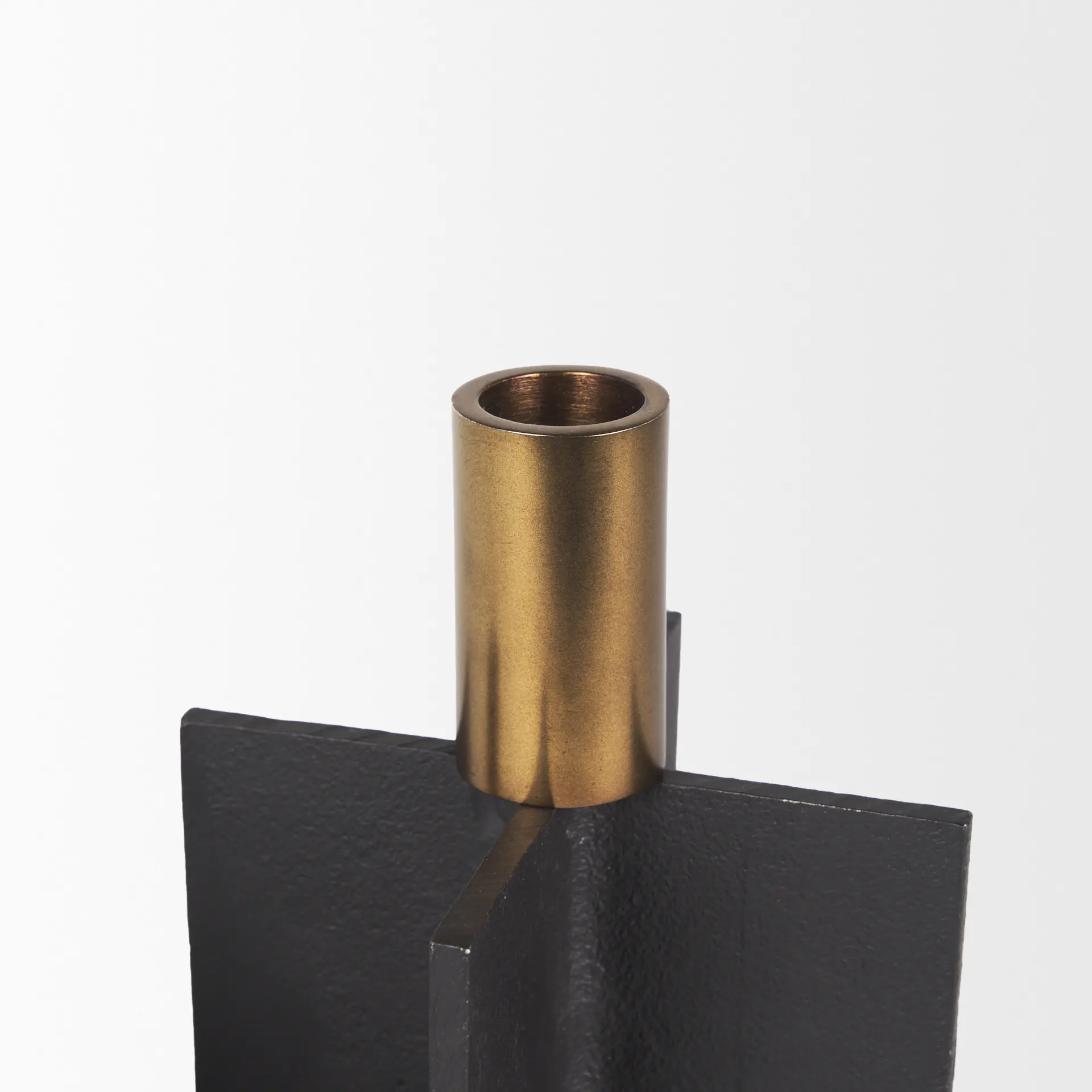Pia Matte Black Metal Taper Candle Holders, Set of 2-4