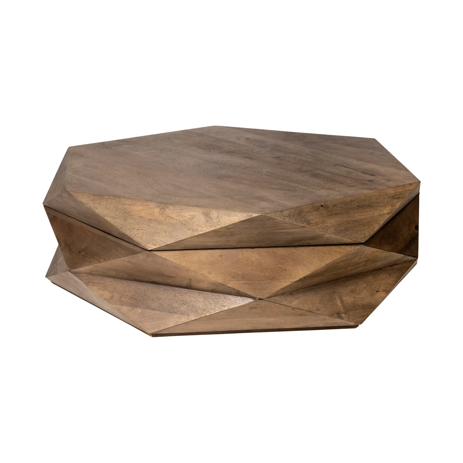 Arreto Hexagonal Coffee Table with Storage-3