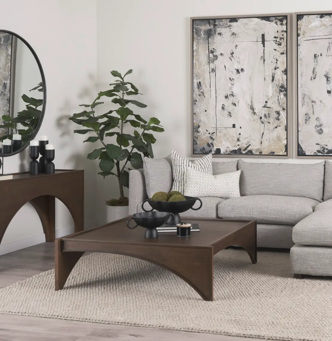 Laraya Brown Coffee Table-1