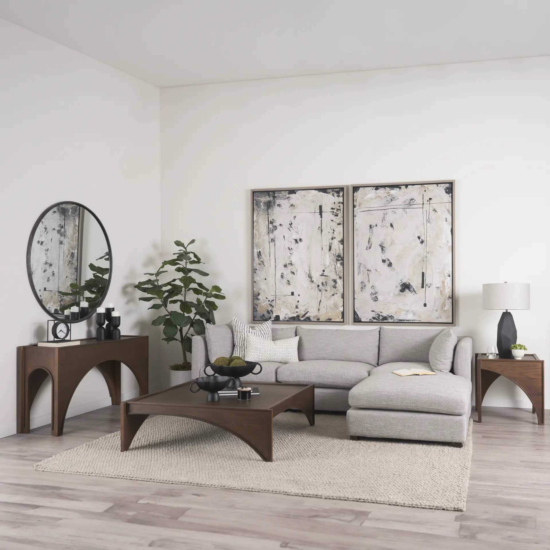 Laraya Brown Coffee Table-2