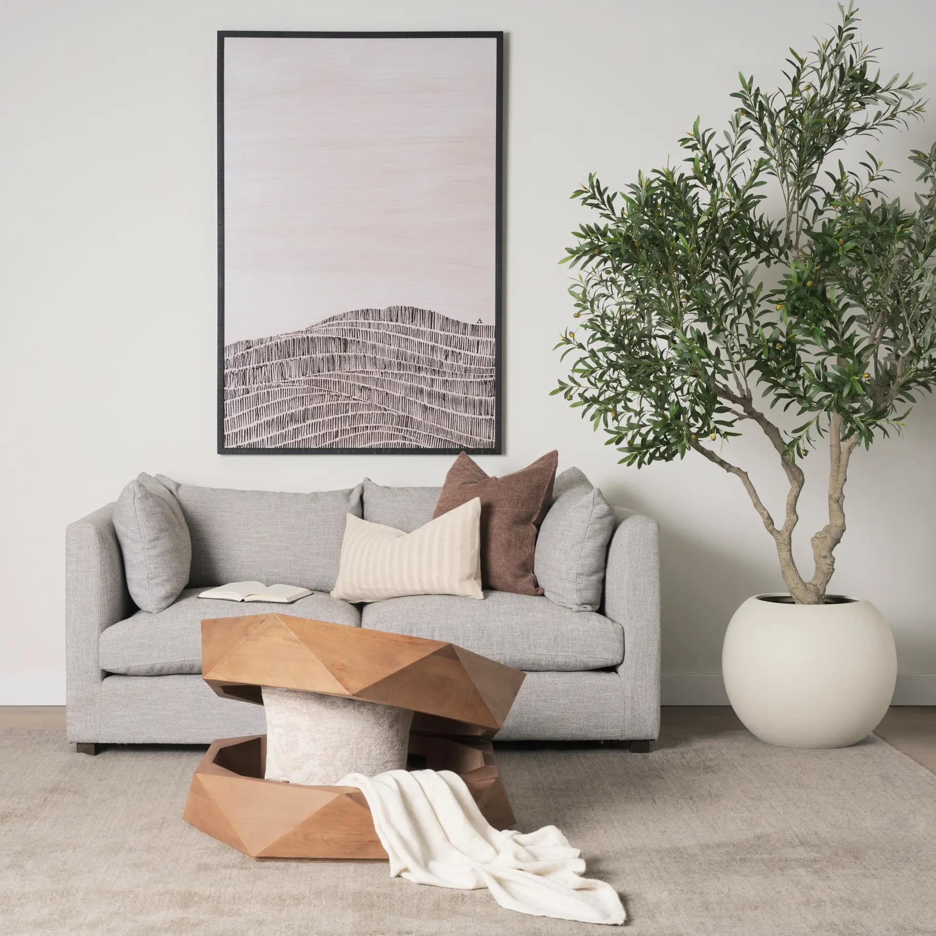 Arreto Hexagon Storage Coffee Table-3