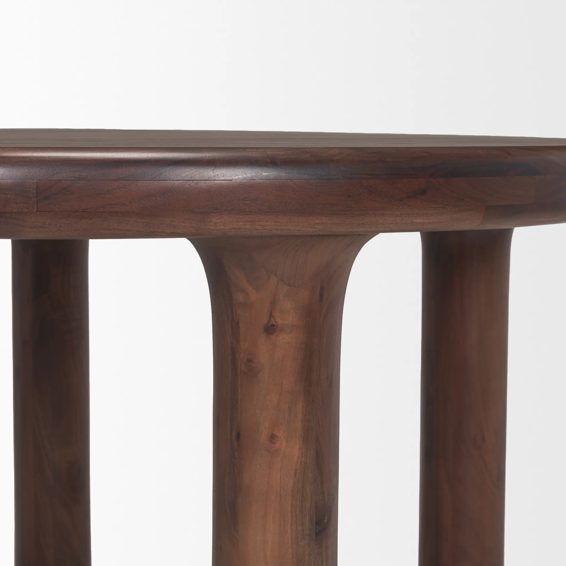 Soma 48 Red Brown Acacia Wood Dining Table-6