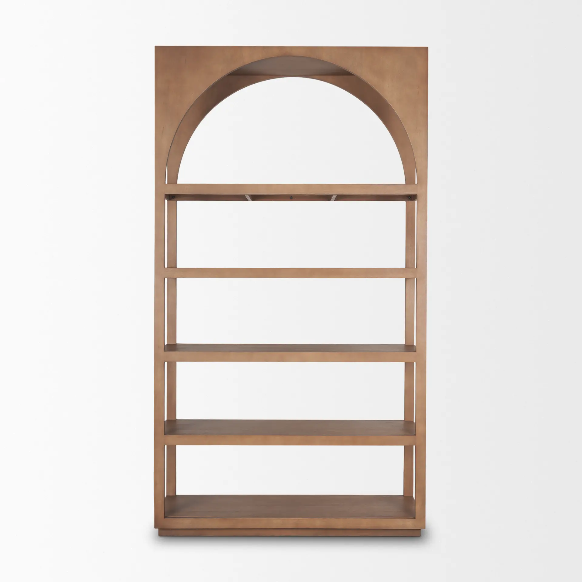 Bela Wood Arched Bookshelf-2