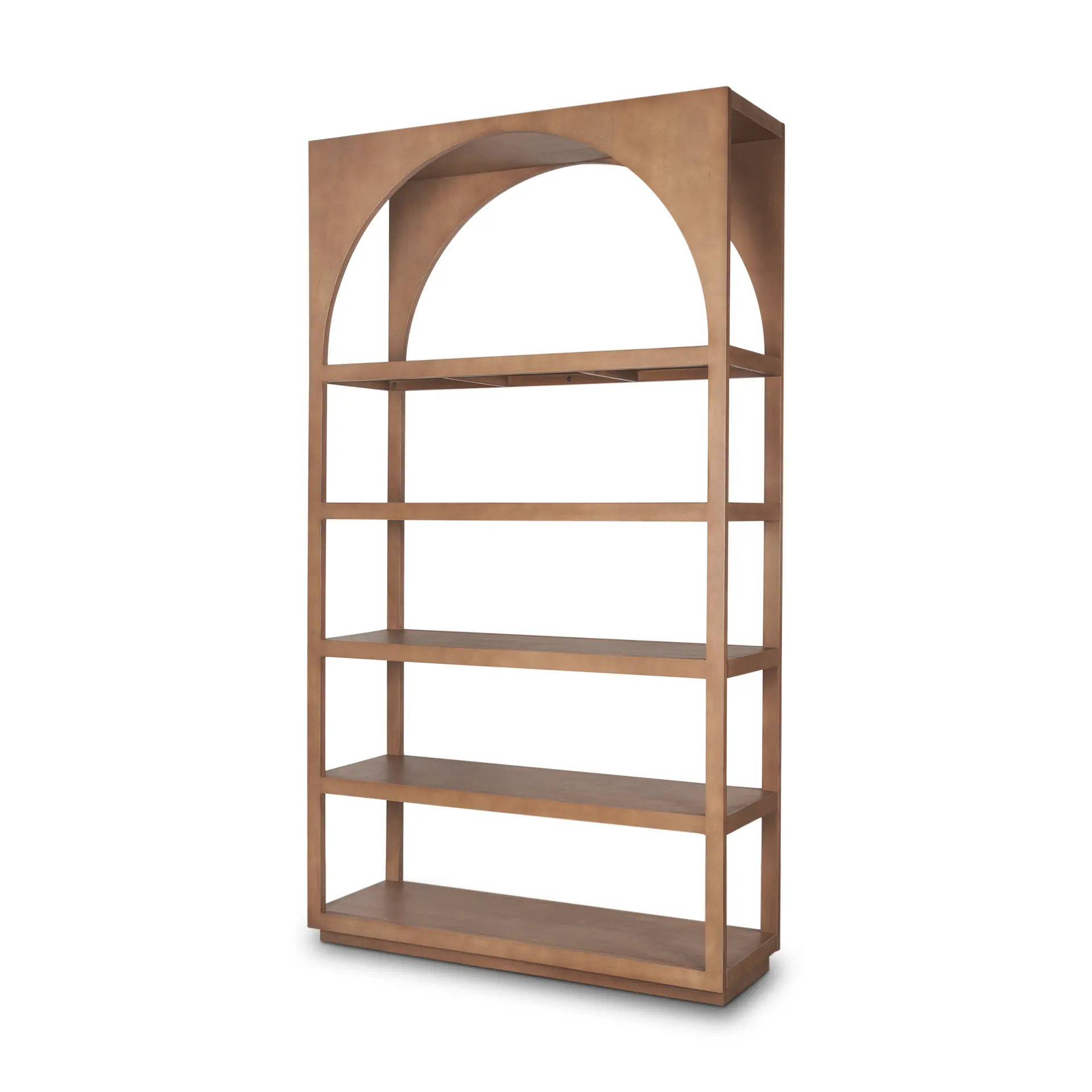 Bela Wood Arched Bookshelf-3