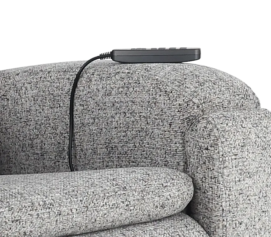 Armstrong Shore Light Gray Power Recliner with Heat and Massage-10