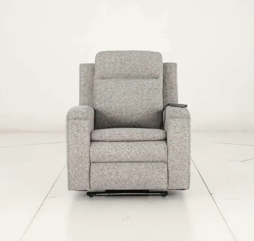 Armstrong Shore Light Gray Power Recliner with Heat and Massage-12